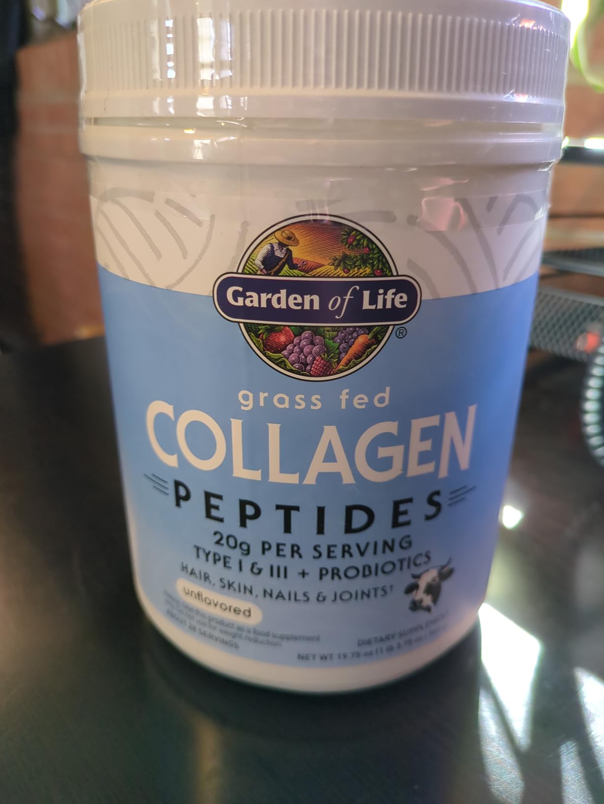 Garden of Life Grass Fed Collagen Peptides Powder Unflavored Collagen Powder for Hair Skin Nails Joints, Hydrolyzed Collagen Protein Supplements, Collagen for Women & Men, 28 Servings customer photo 1