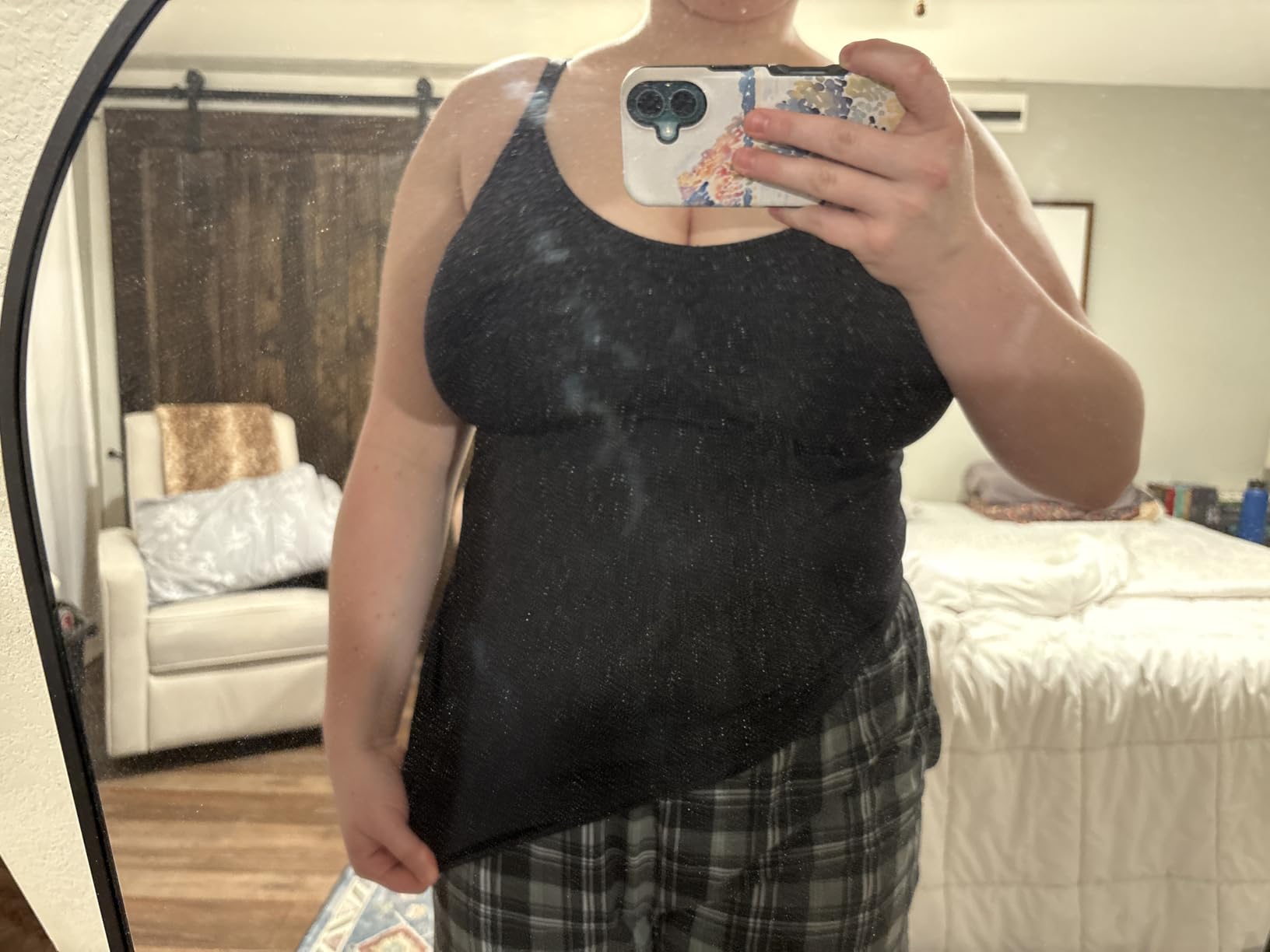 Womens Nursing Tank Tops Built in Bra for Breastfeeding Maternity Camisole Brasieres customer photo 1