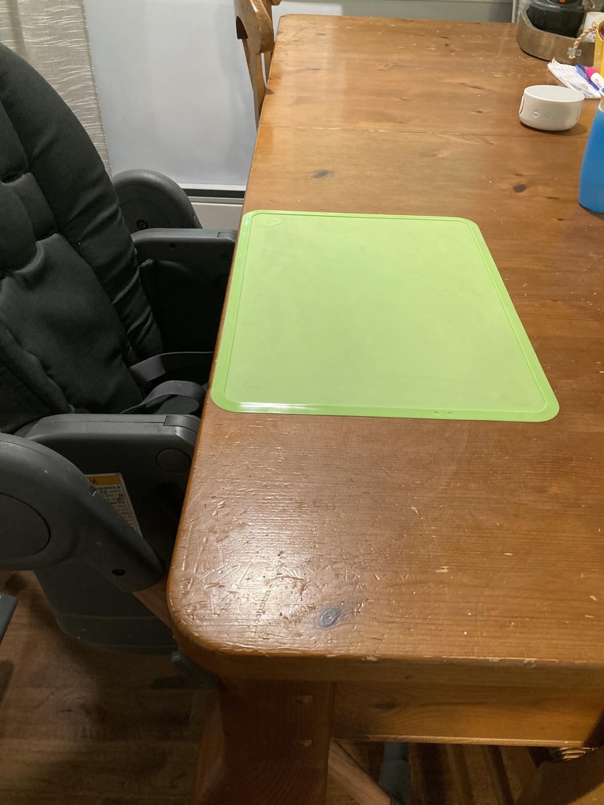 Munchkin Spotless Silicone Placemats for Kids, 2 Pack, Blue/Green customer photo 2