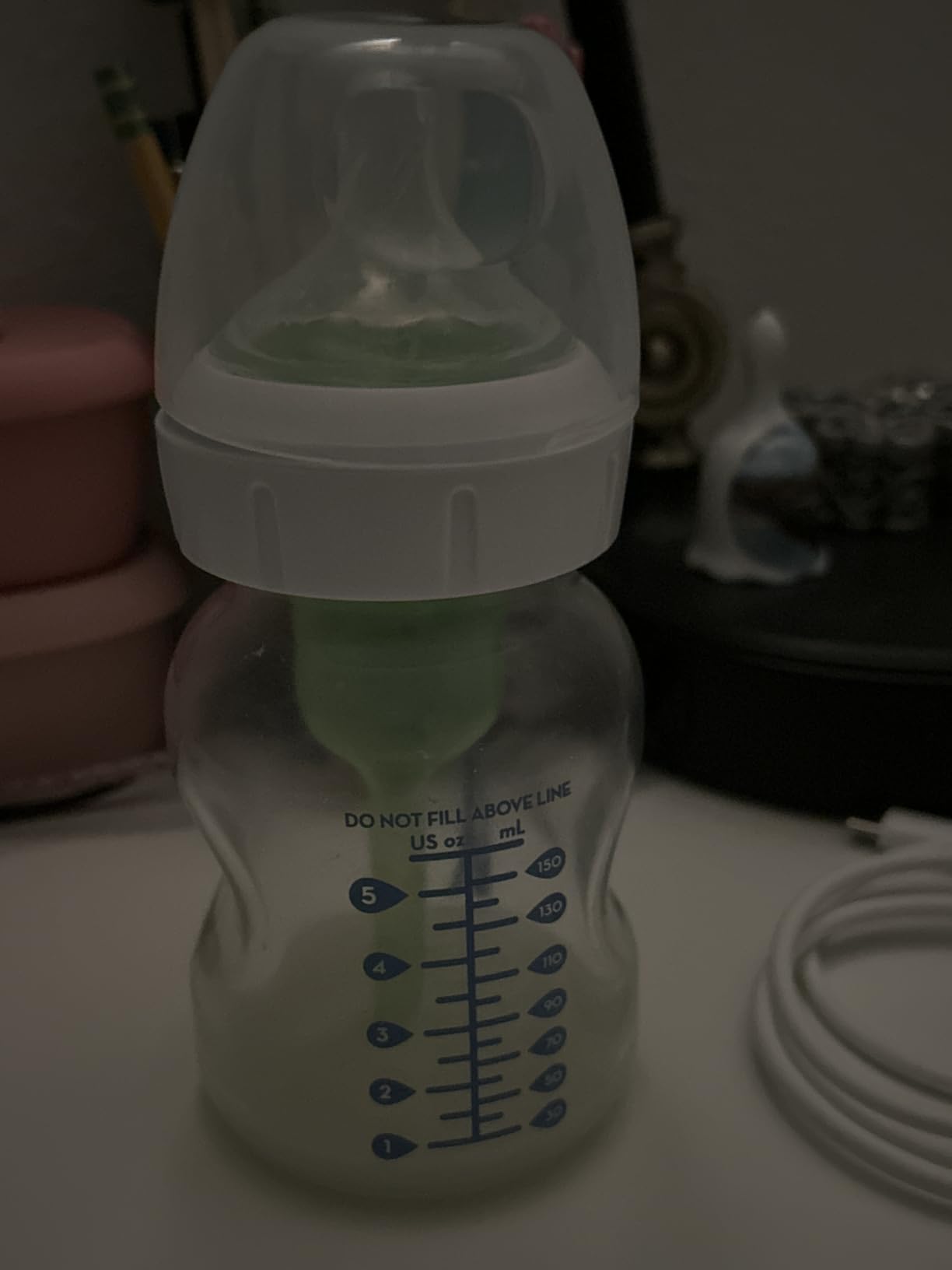 Dr. Brown's Natural Flow Anti-Colic Options+ Wide-Neck Glass Baby Bottles 5 oz/150 mL, with Level 1 Slow Flow Nipple, 3 Pack, 0m+ customer photo 2