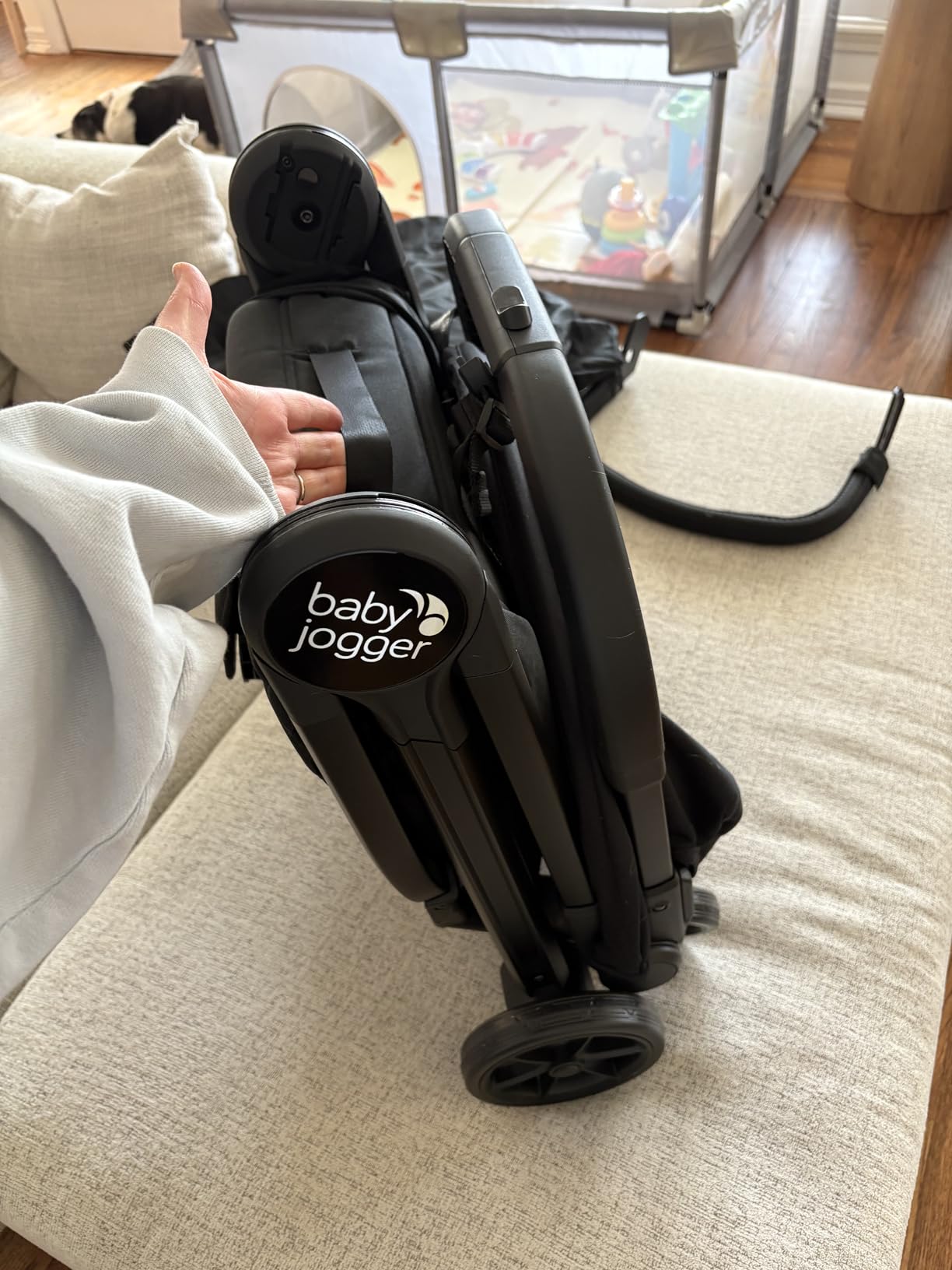 Baby Jogger City Tour 2 Side by Side Double Stroller, Compact Twin Stroller Design, Easy-To-Maneuver, Fits Through Standard Doorways, Compact One-Step Fold Design, Baby Travel Essential, Pitch Black customer photo 1