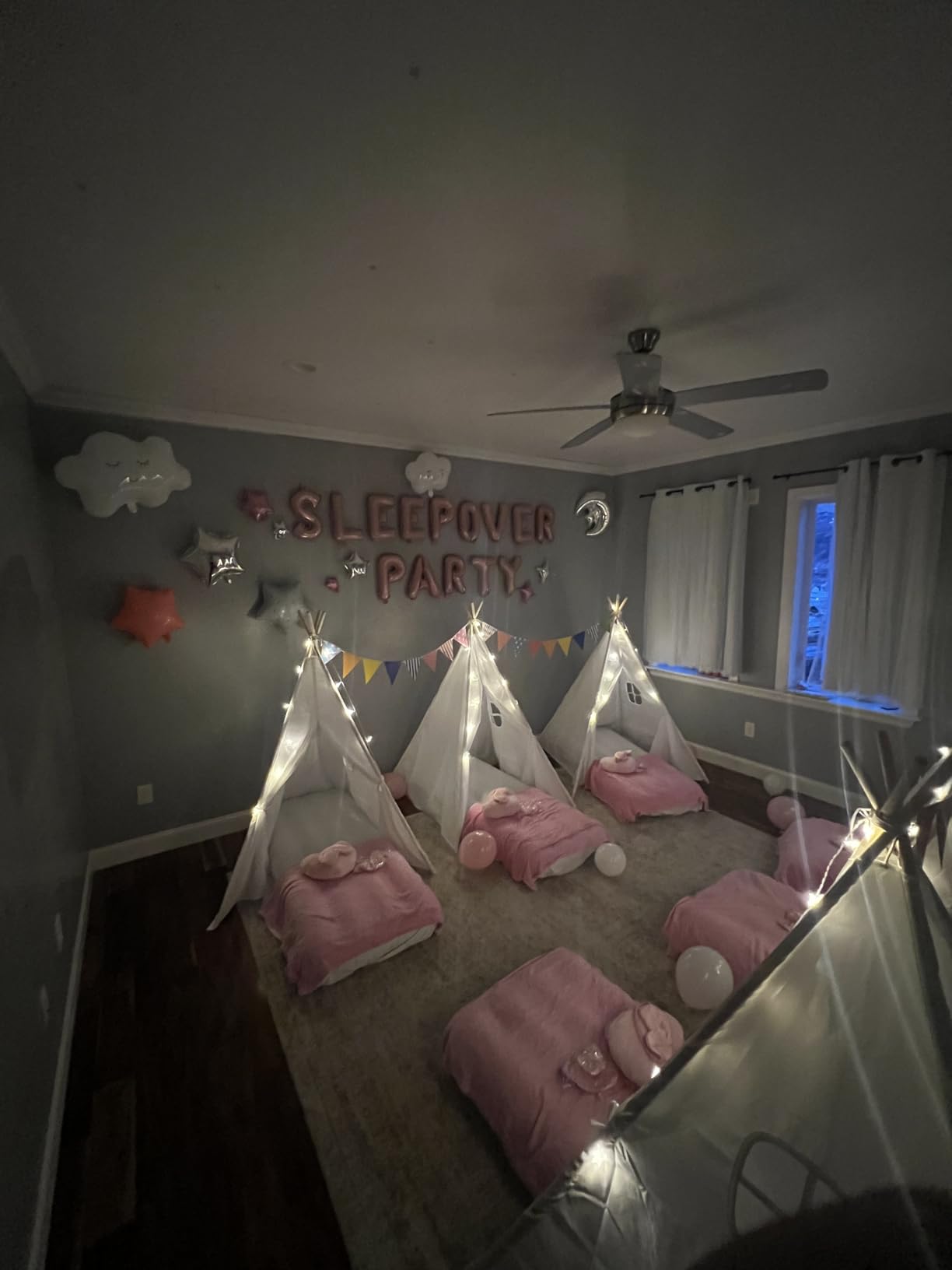 wilwolfer Kids Teepee Tent for Girls or Boys with Carry Case, Foldable Play Tent for Toddler Suit for Indoor and Outdoor Play, Portable Kids Playhouse Children Tent (Mat not Included) customer photo 1