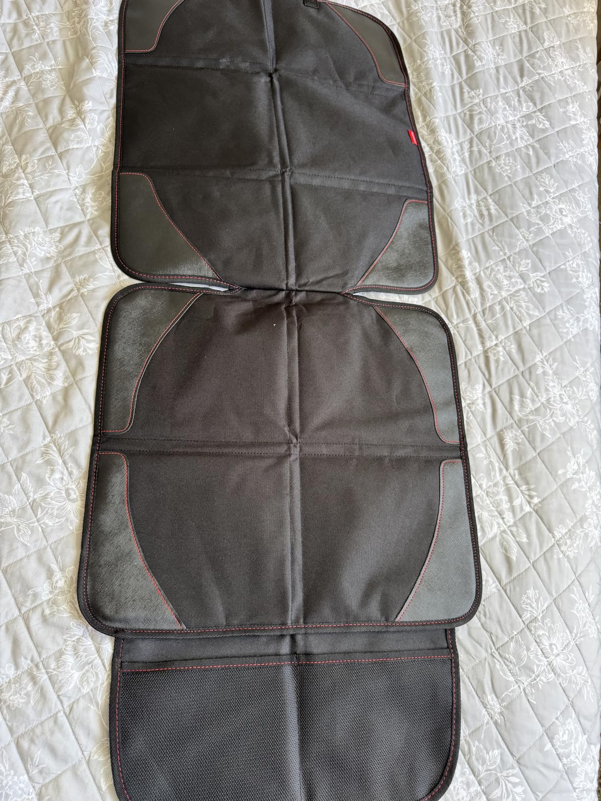 MORROLS Car Seat Protector, 2 Pack Carseat Protector with Thick Padding, Baby/Pets for Child Car Seat-Mesh Pockets-Waterproof-Universal Size (Black) customer photo 2