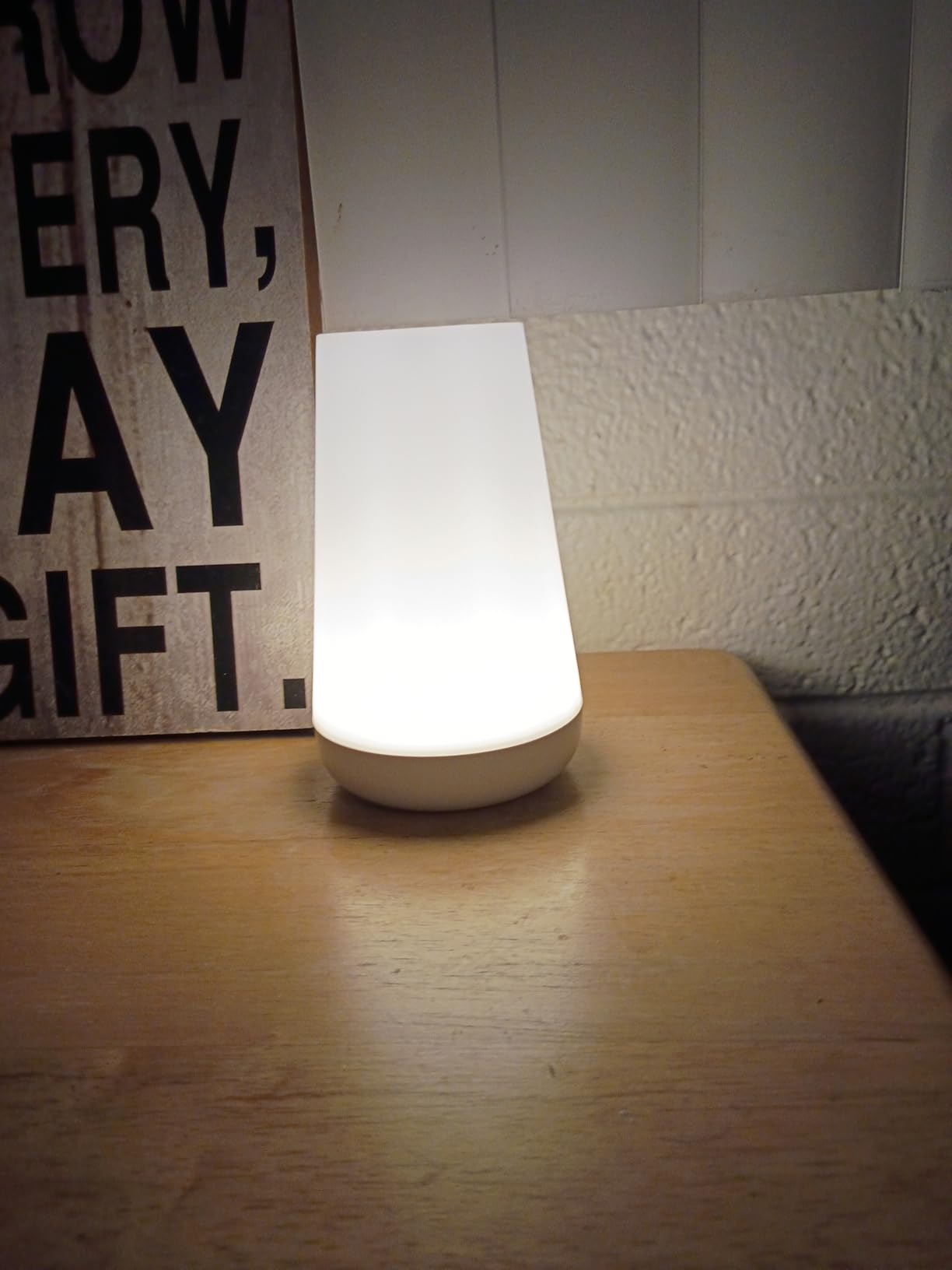 THAUSDAS Night Light, Dimmable Touch Lamp for Bedroom, Portable Table Bedside Lamp, 5 Brightness 13 RGB Colors, Night Lights for Baby Nursery Bathroom customer photo 1