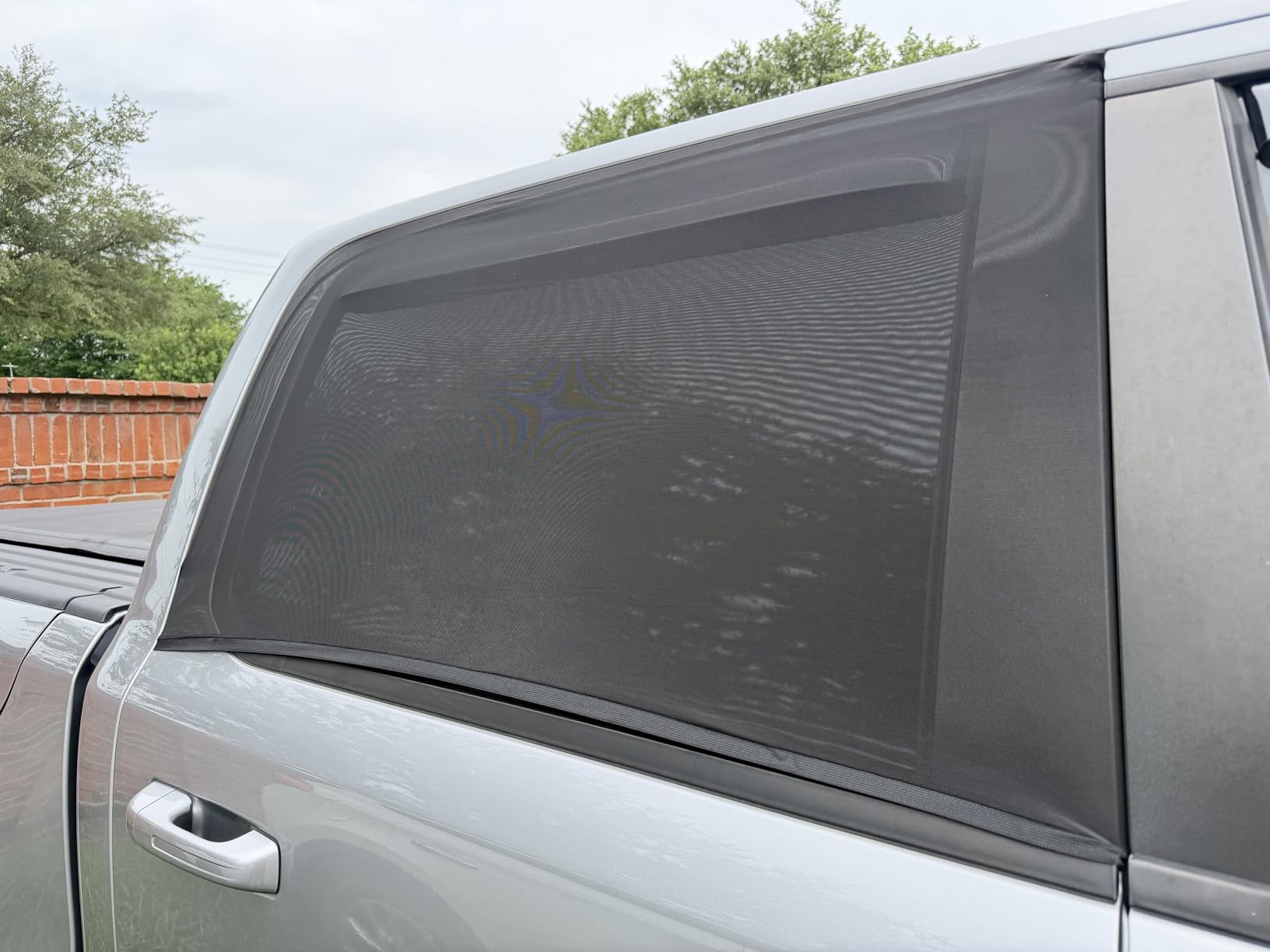 Car Window Shades for Baby - 2 Pack Sun Shade Blocker, Breathable Mesh Rear Side Window Shade Sunshade for SUV, UV Protection for Baby Family Pet, Mosquito Bug Net Window Screens for Camping customer photo 2