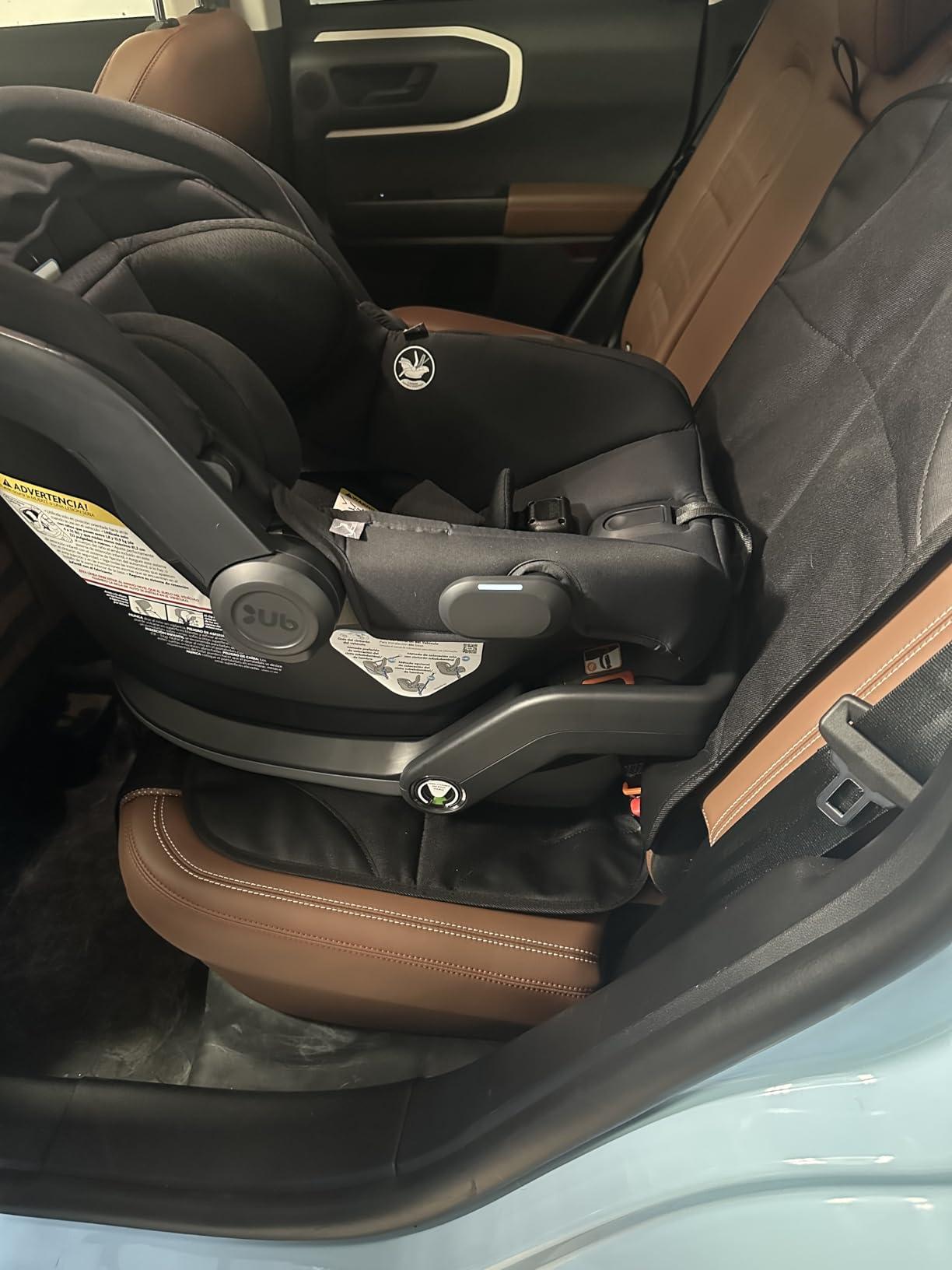 SMART ELF Car Seat Protector, 2Pack Seat Protector Protect Child Seats with Thickest Padding and Non-Slip Backing Mesh Pockets for Baby and Pet, Sedan SUV Truck (Black) customer photo 1