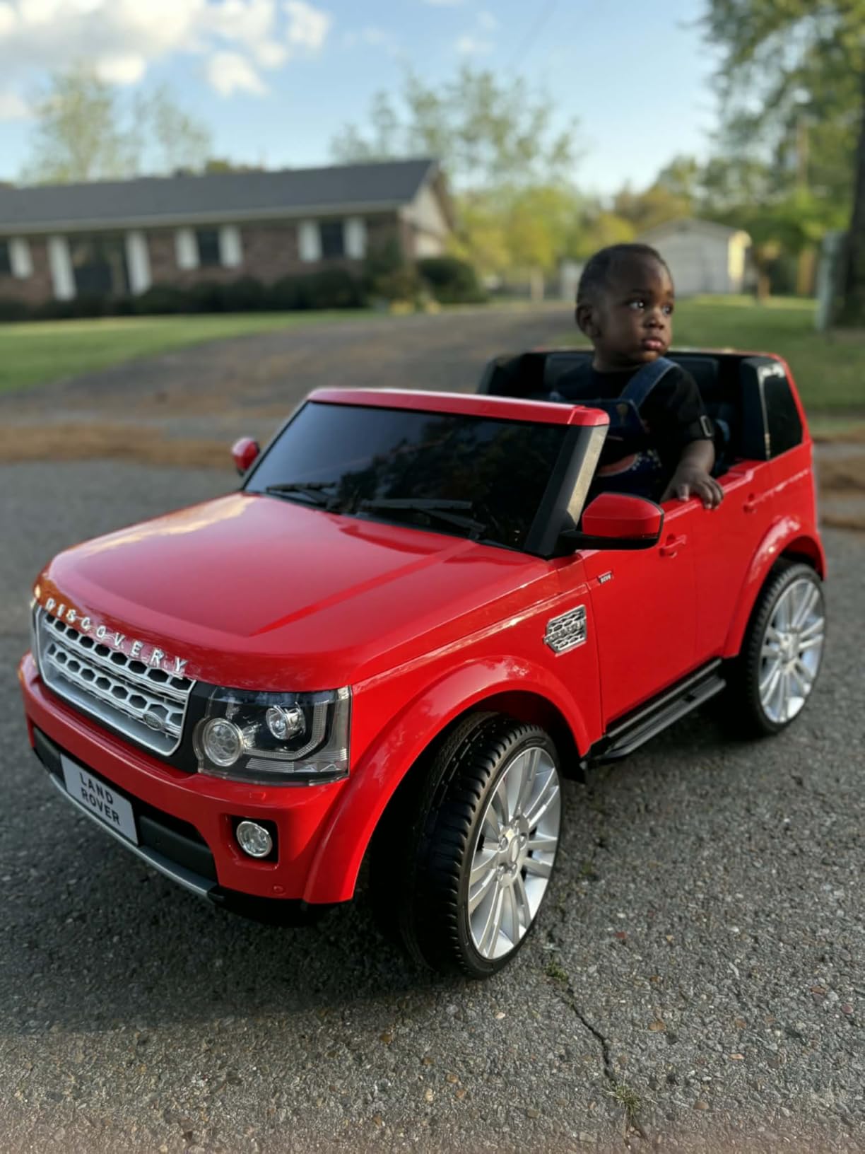 Best Choice Products 12V 3.7 MPH 2-Seater Licensed Land Rover Ride On Car Toy w/ Parent Remote Control, MP3 Player - Black customer photo 1
