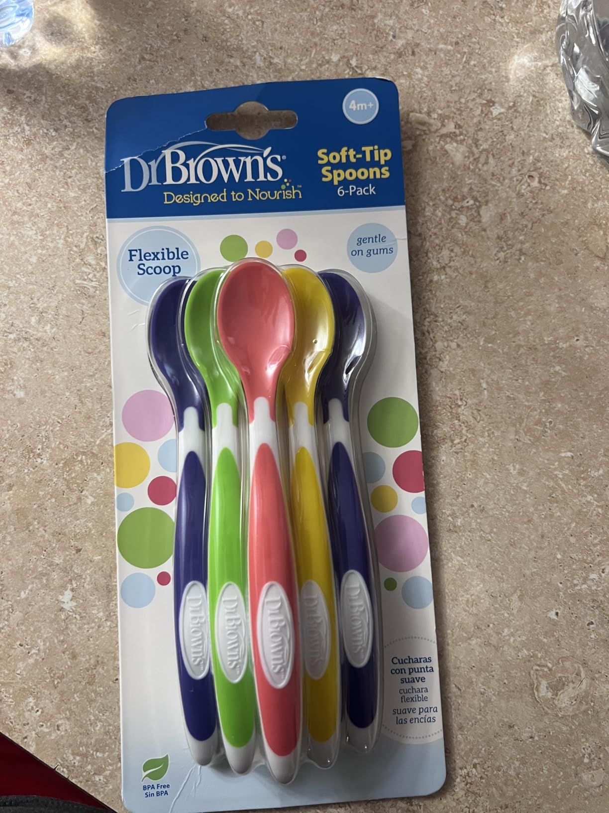 Dr. Brown's Designed to Nourish Soft-Tip Toddler Feeding Spoons, 6 Pack, Assorted Set customer photo 1