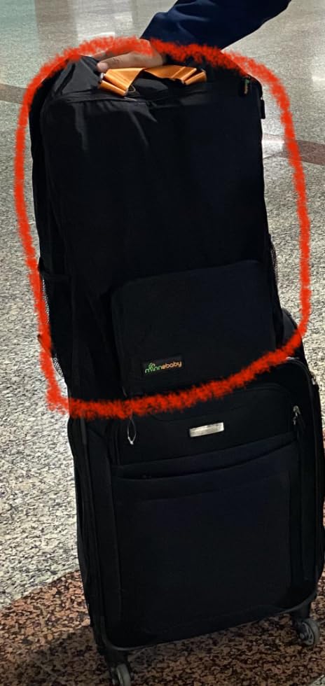 Minne Baby 3-in-1 Large Stroller Travel Bag, Compatible with GB Pockit & Pockit Air All-Terrain | Lightweight, Waterproof & Compact for Spring Travel Essentials customer photo 1