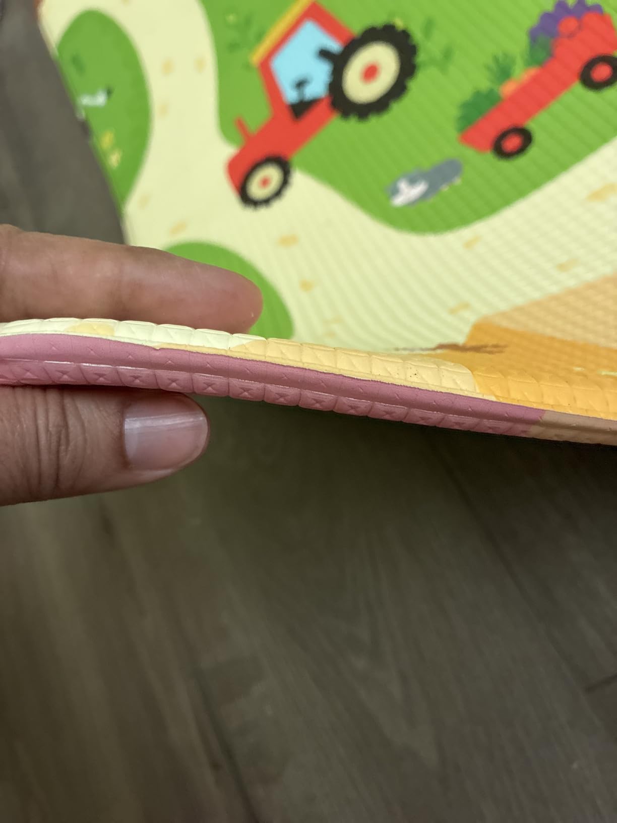 Baby Care Play Mat (Large, Nordic Trails - Morning Fog Arrows) 82'' x 55'' Original One-Piece Reversible Rollable Waterproof Play Mat for Infants, Babies, Toddler, and Kids customer photo 2