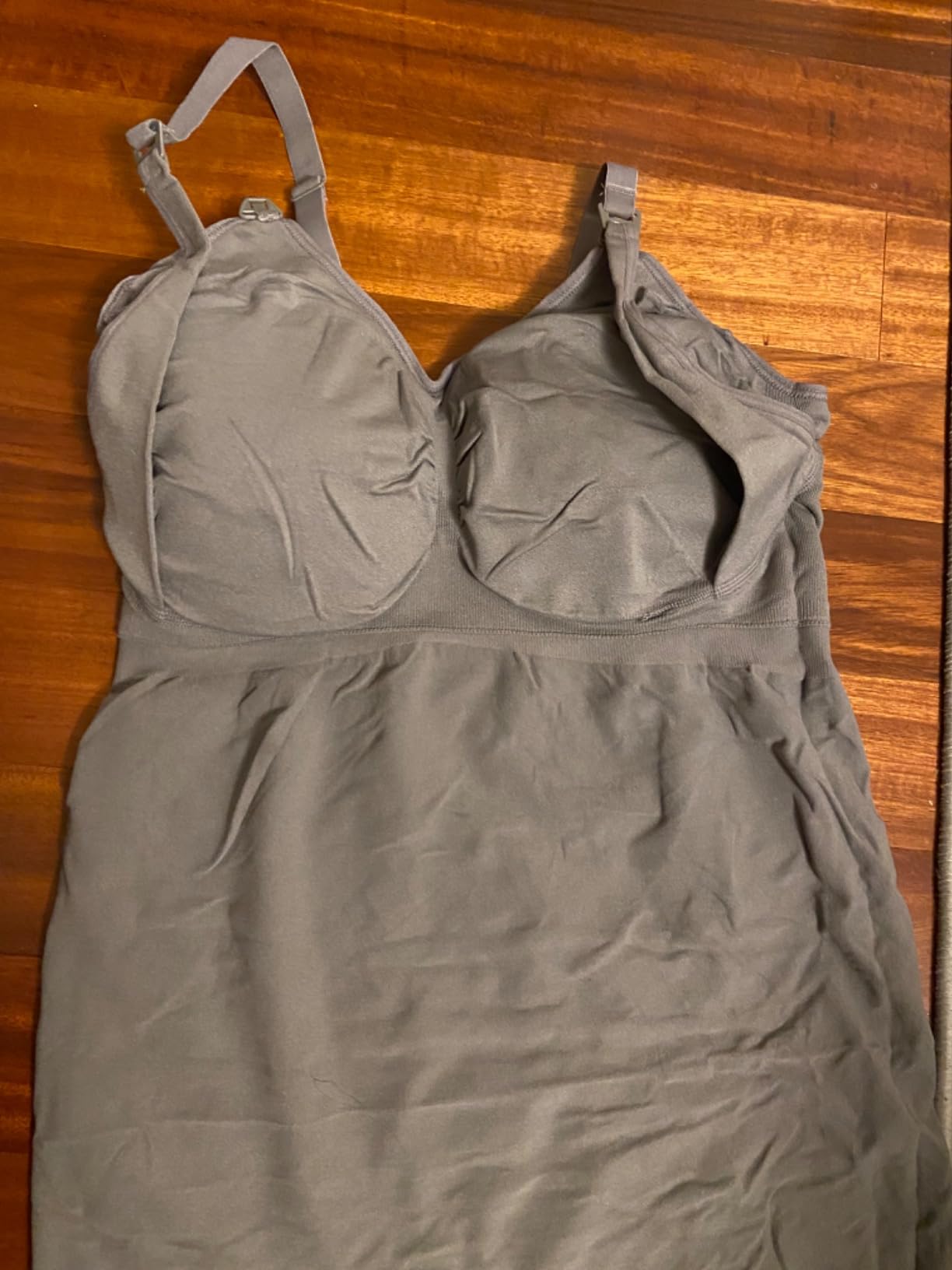 HOFISH Support Nursing Tank Tops for Breastfeeding, Comfort Stretch Maternity Camisoles customer photo 2
