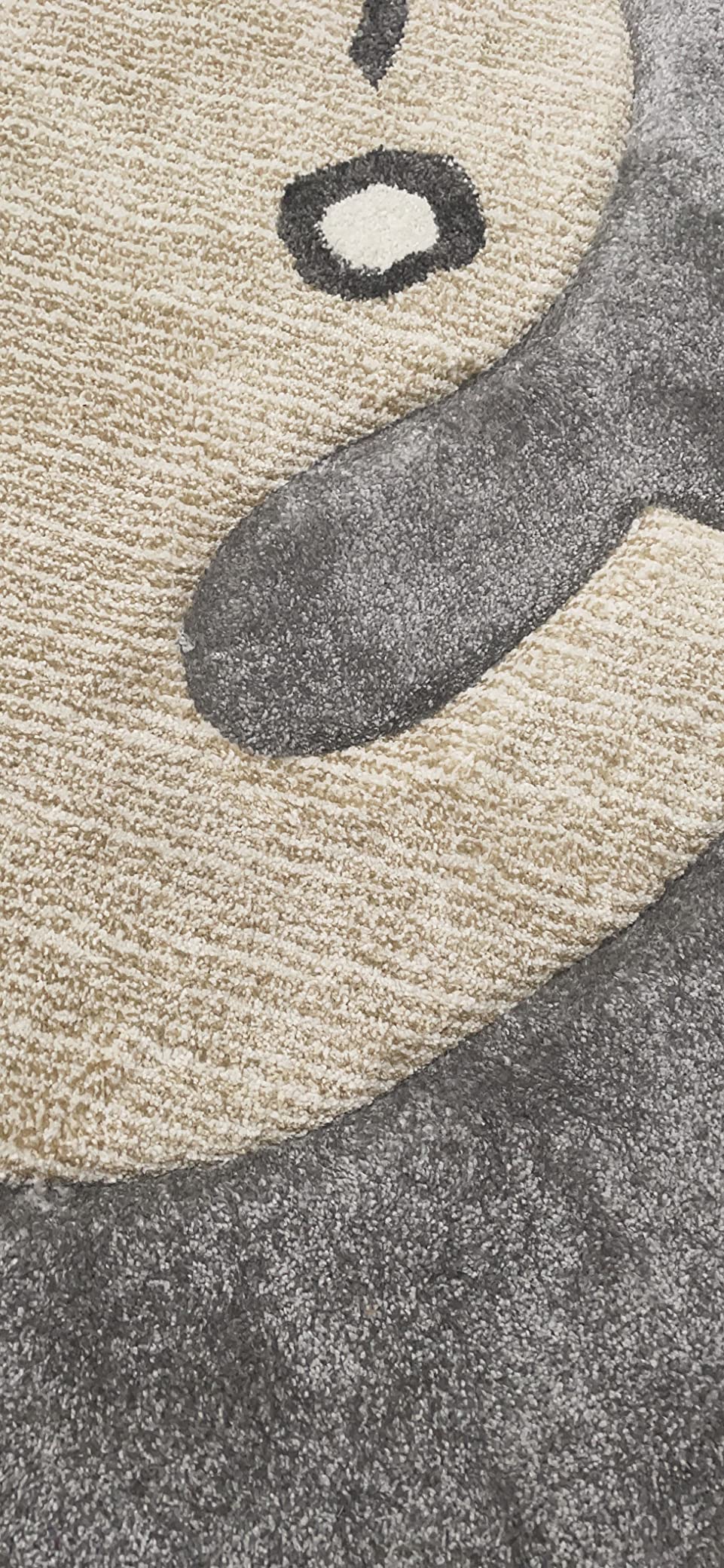 SAFAVIEH Carousel Kids Collection 4' Round Grey/Ivory CRK165B Elephant Nursery Playroom Area Rug customer photo 1
