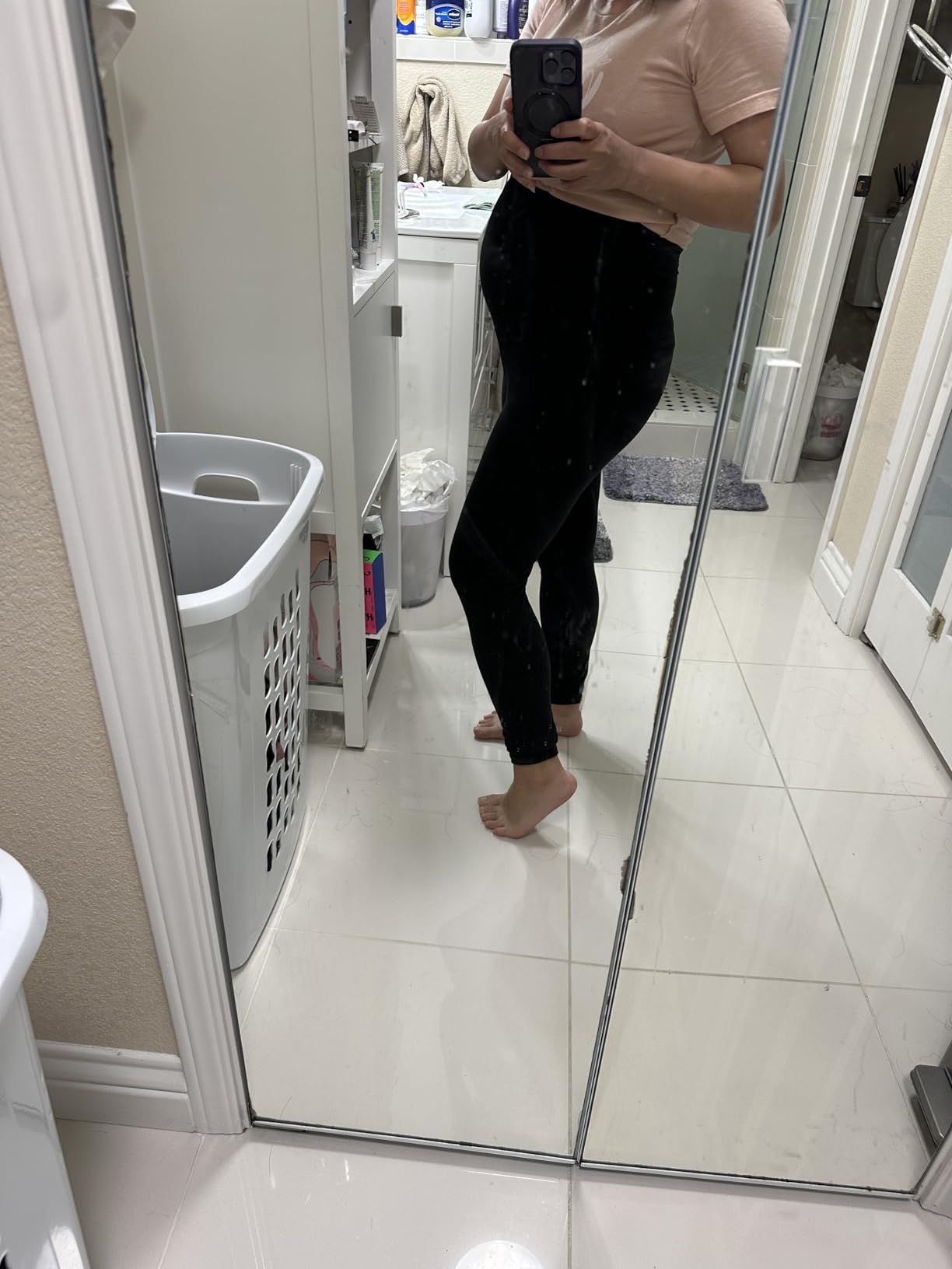 Leggings Depot Women's Maternity Leggings Over The Belly Pregnancy Casual Yoga Tights customer photo 2