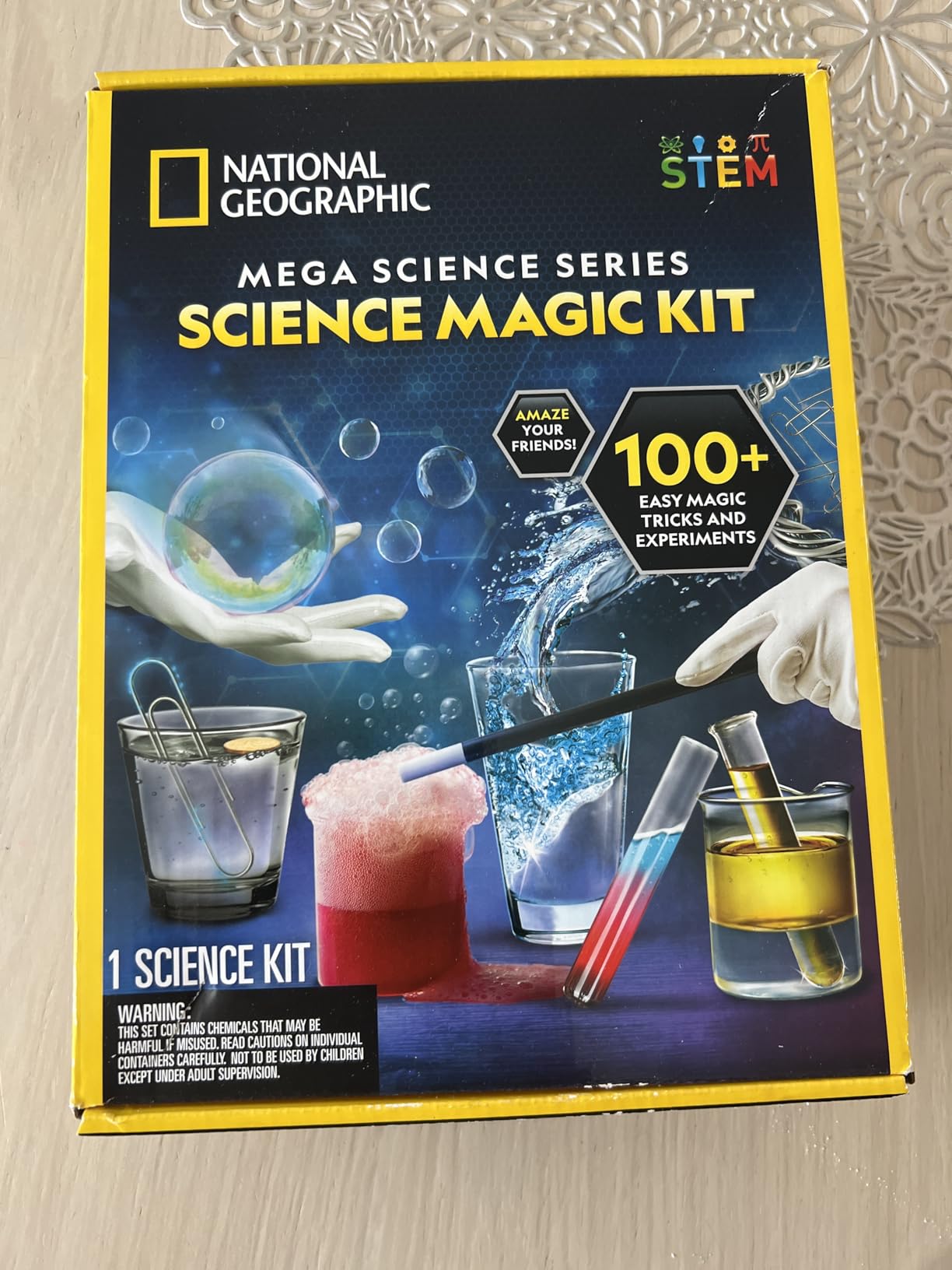 NATIONAL GEOGRAPHIC Science Magic Kit - Science Kit for Kids with 100+ Unique Experiments and Magic Tricks, Chemistry Set and STEM Project, A Great Gift for Boys and Girls customer photo 2