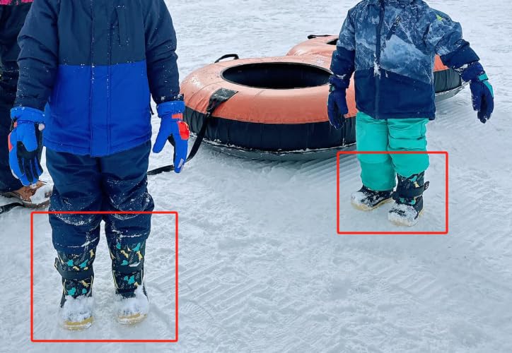 CIOR Kids Snow Boots for Boys Girls Toddler Winter Outdoor Boots Waterproof with Fur Lined(Toddler/Little Kids/Big Kid) customer photo 1