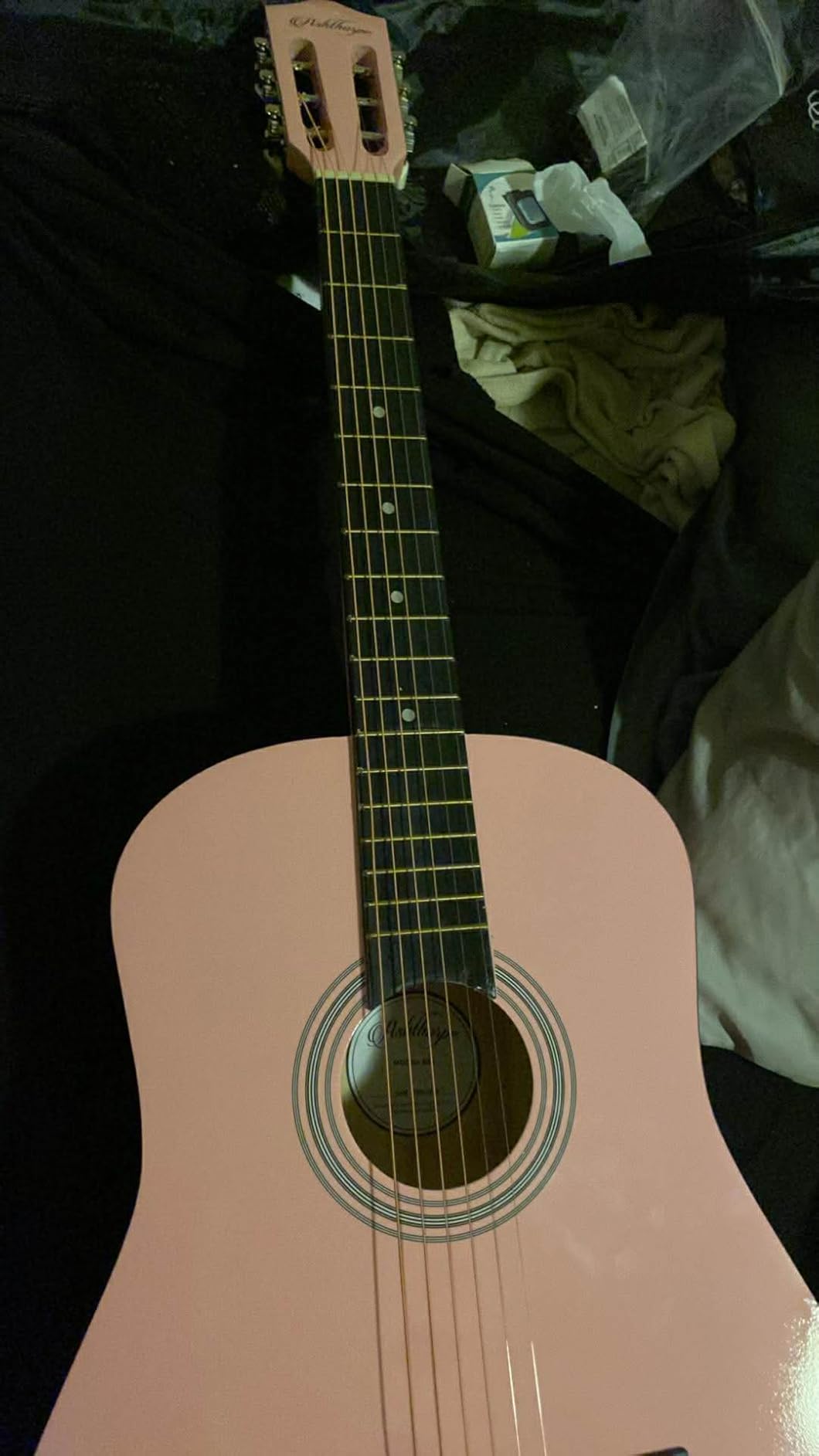 Ashthorpe 38-inch Beginner Acoustic Guitar (Blue), Starter Kit with Gig Bag, Extra Strings, Strap, Picks, and Lessons customer photo 1