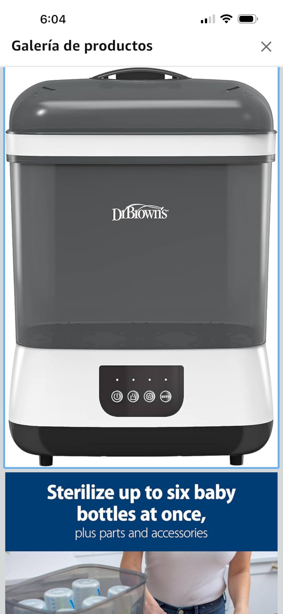 Dr. Brown's All-in-One Sterilizer and Dryer for Baby Bottles, Parts and Other Newborn Essentials customer photo 2