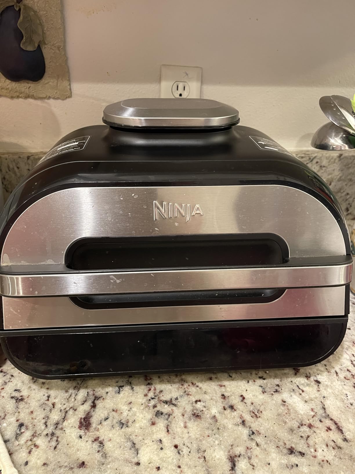 Ninja Foodi Smart XL 6-in-1 Indoor Grill and Air Fryer, FG551, Smart Thermometer, Splatter Shield, Black/Silver customer photo 1