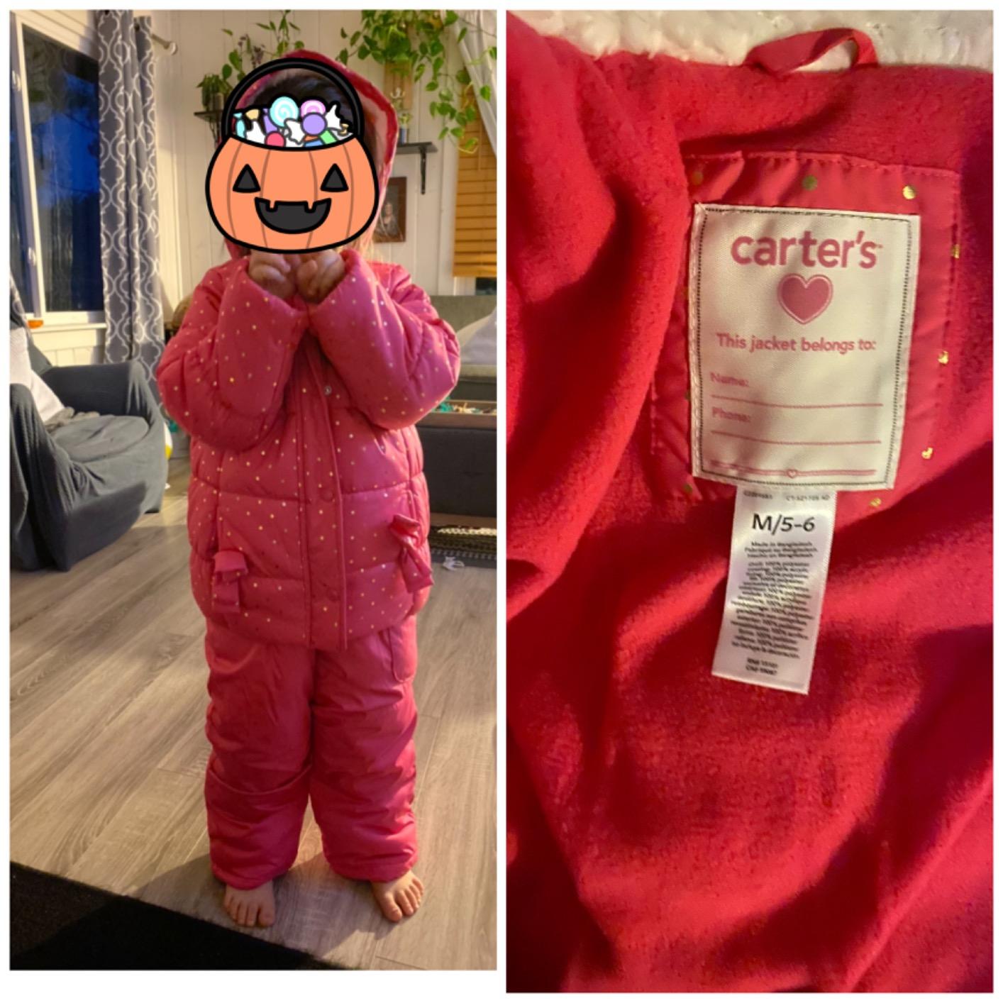 Girls' Toddler Heavyweight 2-Piece Skisuit Snowsuit customer photo 2