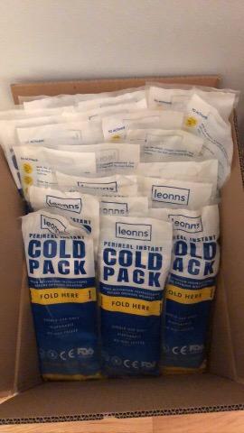 Leonns Instant Perineal Ice Packs for Postpartum w/Adhesive Strip | Perineal Cold Pack - 2 in 1 Postpartum Ice Pack Pads for After Birth - Instant Ice Maxi Pads | Easy to Activate (12 Pack) customer photo 1