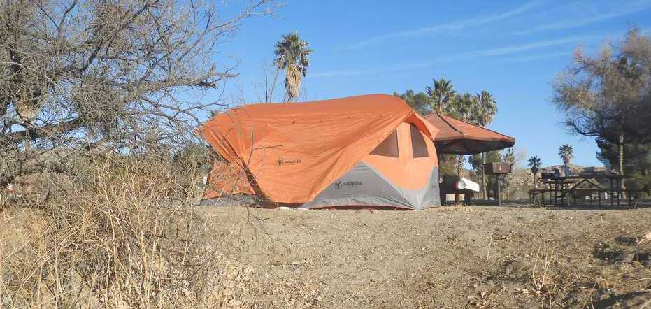 Gazelle T4 Plus Extra Large 4 to 8 Person Portable Pop Up Outdoor Shelter Camping Hub Tent with Rain Fly & Extended Screened in Sun Room, Orange customer photo 2
