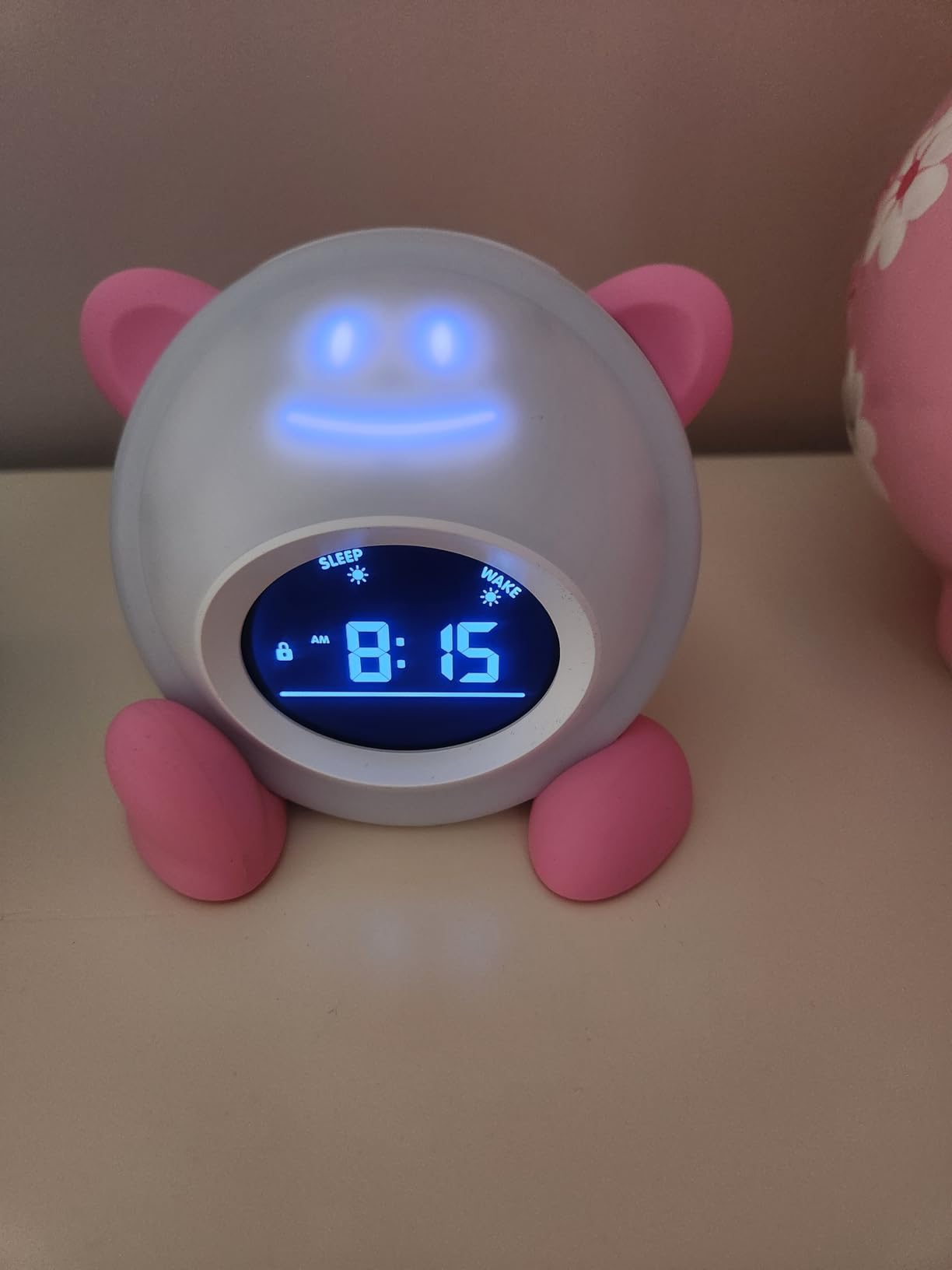 OK to Wake Clock for Kids, Sleep Training Clock with Night Light and Sound Machine, Kids Alarm Clock for Bedrooms (Blue) customer photo 1