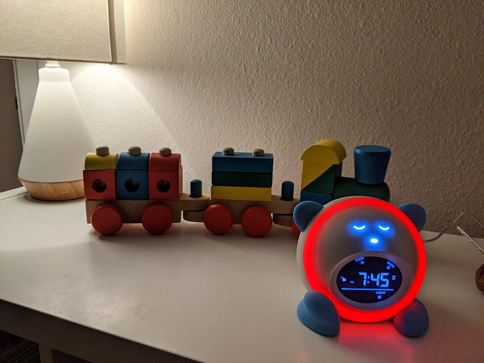 OK to Wake Clock for Kids, Sleep Training Clock with Night Light and Sound Machine, Kids Alarm Clock for Bedrooms (Blue) customer photo 2