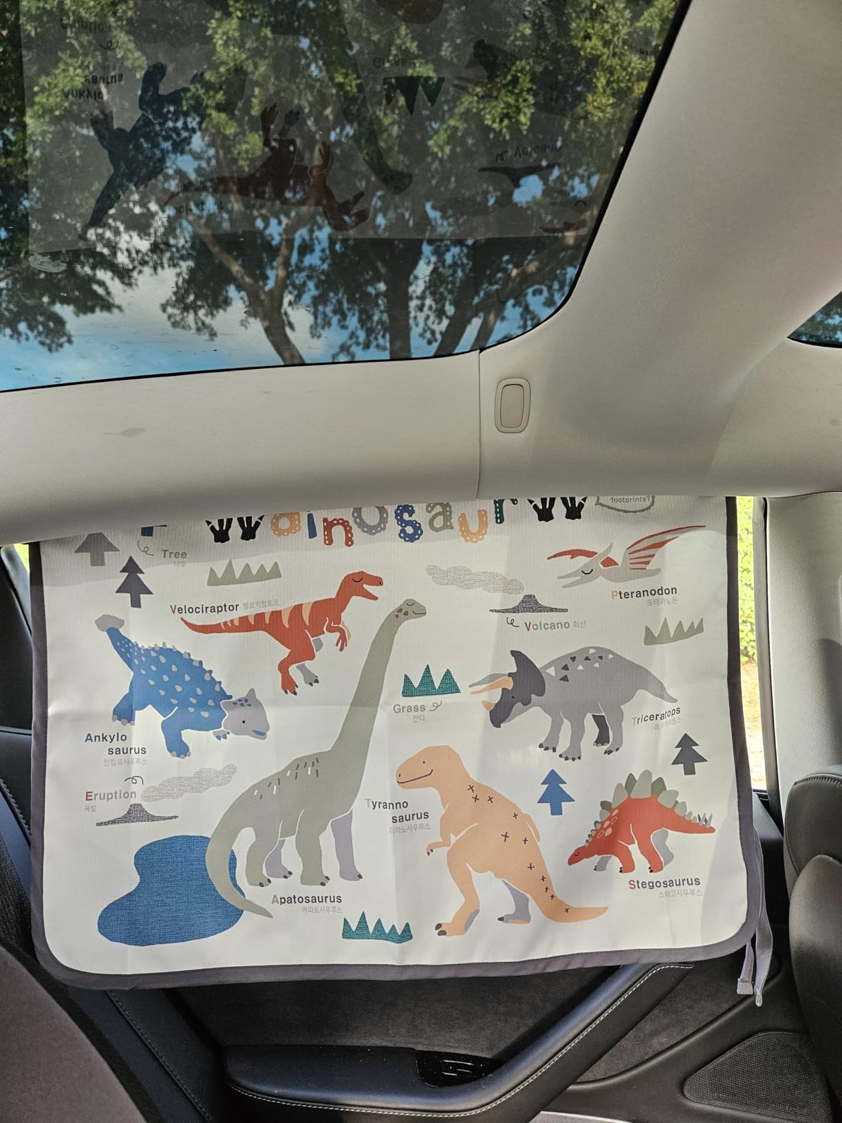 Magnetic Car Sun Shade Curtain for Side Window - Sun Blocker and UV Protector for Baby, Kids, and Pets - Universal Fit with Built-in Magnets for Steel-Framed Door (Be-Kids Alphabet) customer photo 1