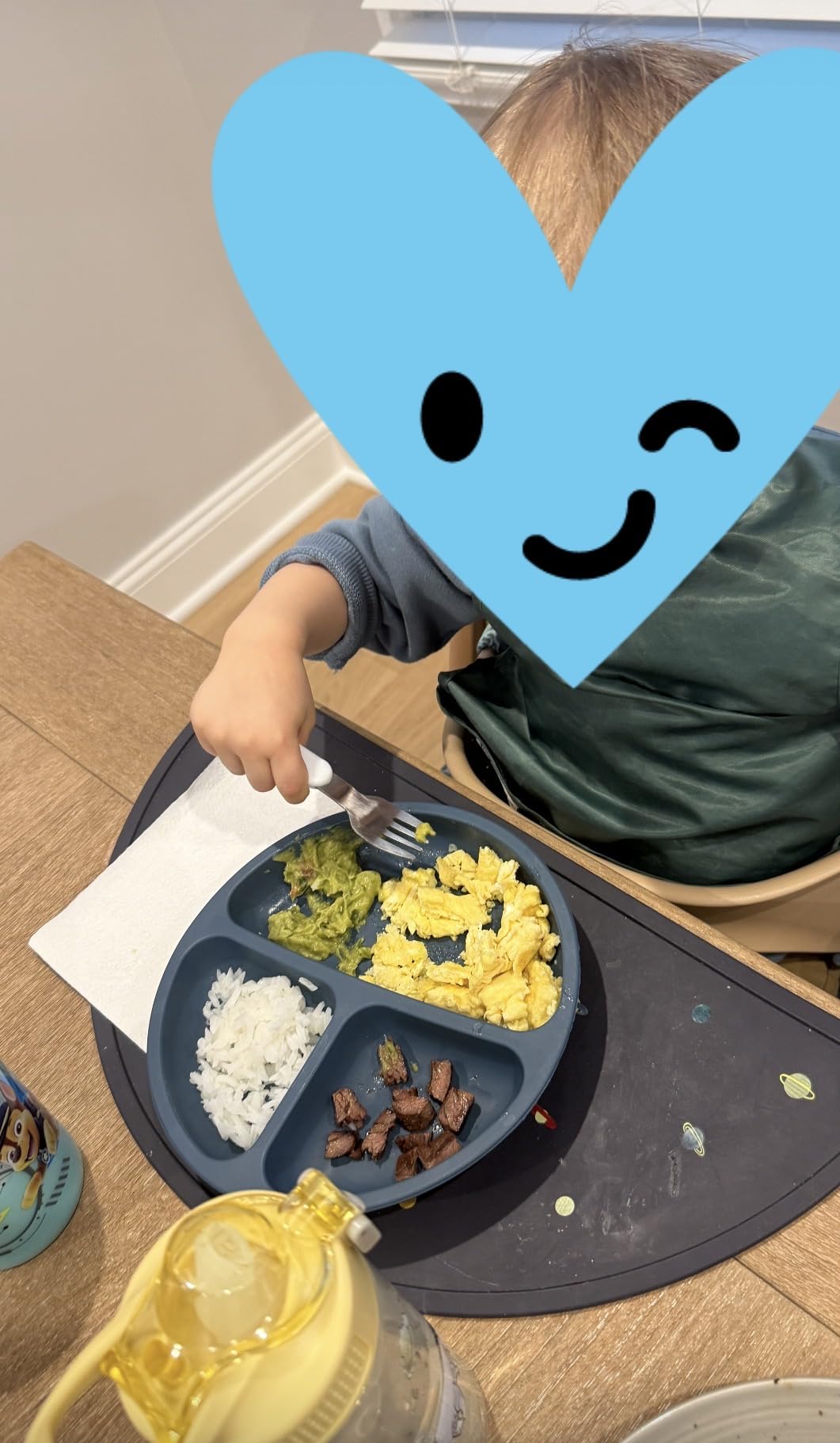 mushie Silicone Placemat for Kids | BPA-Free Non-Slip Design (Planets) customer photo 1