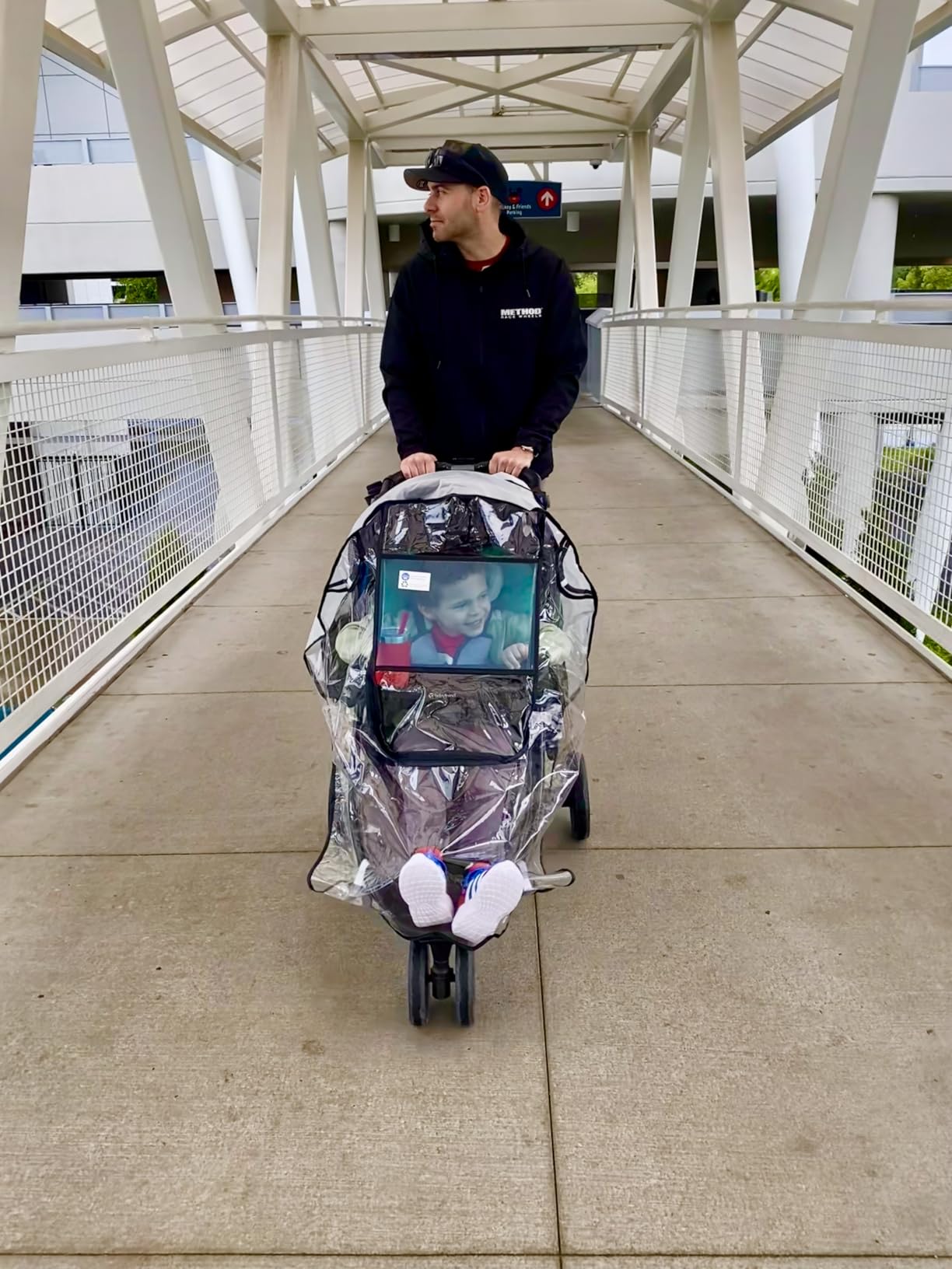 Stroller Rain Cover,Universal Stroller Accessory,Waterproof, Windproof Protection,Protect from Dust Snow,Baby Travel Weather Shield customer photo 1