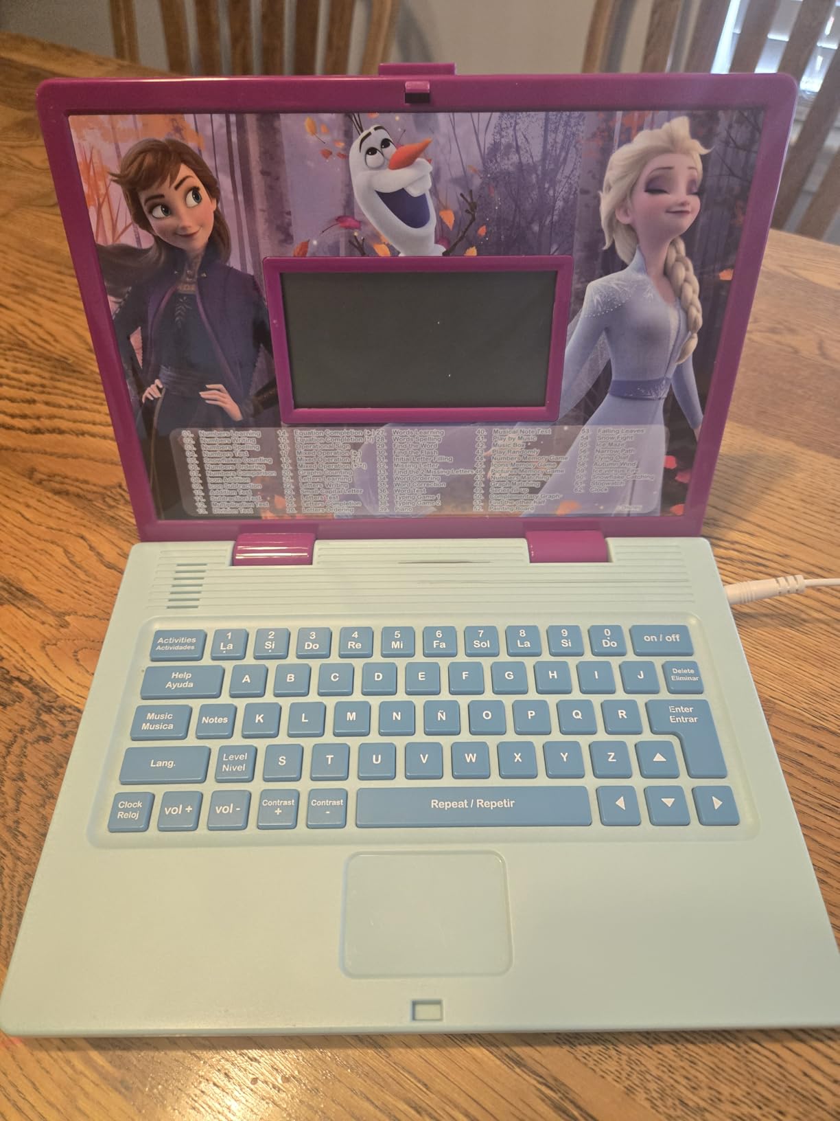 LEXiBOOK Disney Frozen 2 Educational Bilingual Laptop customer photo 2