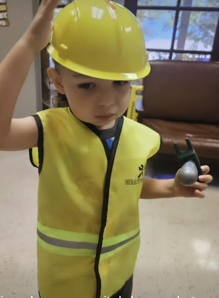 Cocojeci Boys Dress up Trunk Costumes Set, 15pcs Pretend Role Play Set Fireman, Police, Construction Worker Costume with Accessories for Kids Ages 3-7 customer photo 1