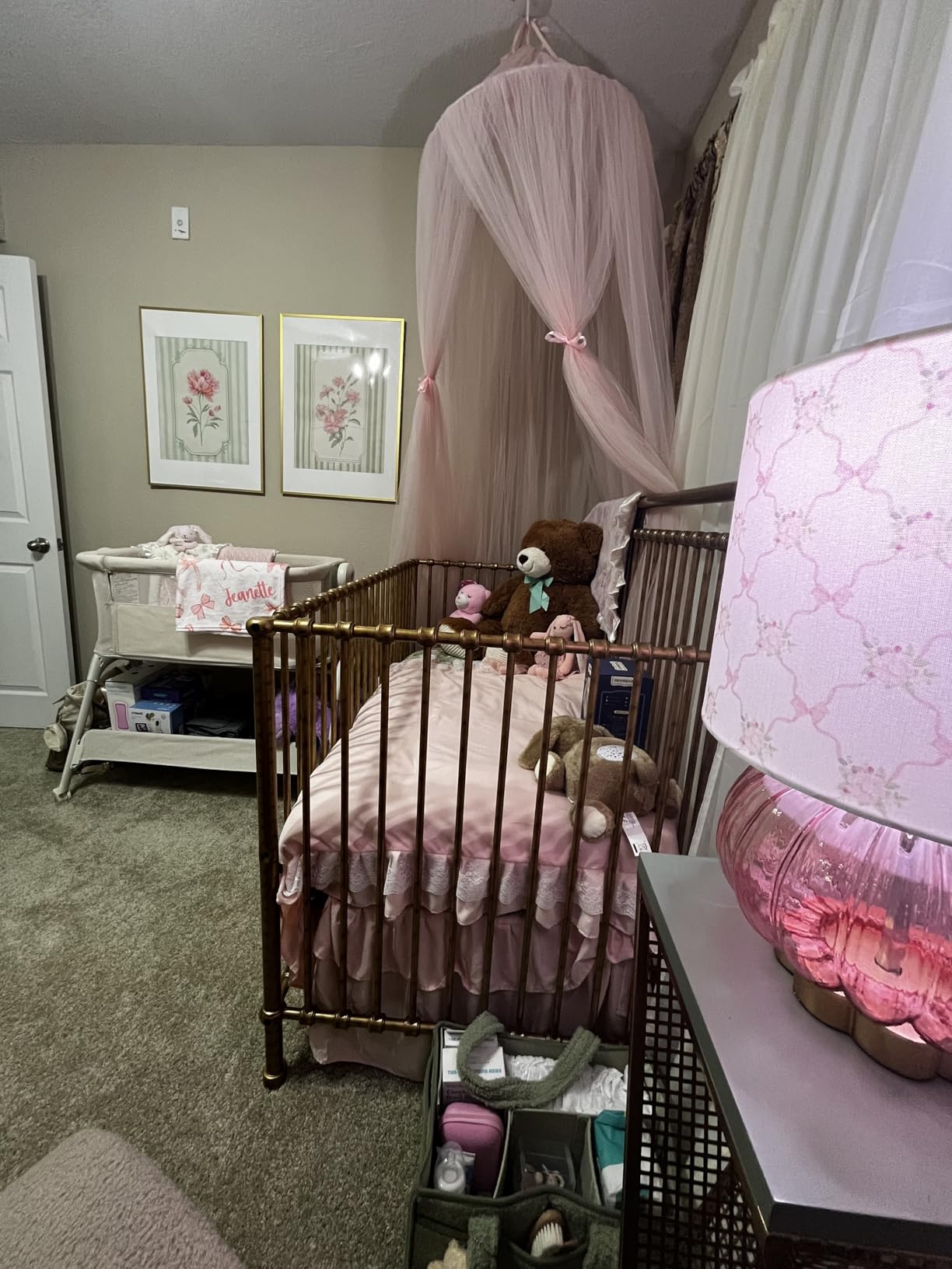 Kids Bed Canopy, Princess Hanging Mosquito Net for Baby Crib Nook Castle Nursery for Kid's Room Decor customer photo 2