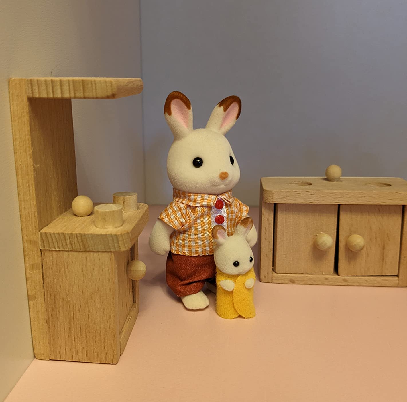 5 Set Dollhouse Furniture Accessories Wooden Bathroom/Living Room/Dining Room/Bedroom/Kitchen House 6 Family Doll Decoration Pretend Play Kids Christmas Birthday Gifts for Girls Toys 40 Pcs customer photo 1