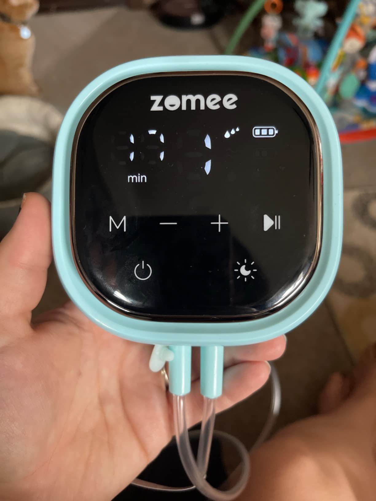 Zomee Z2 Double Electric Breast Pump - with Expression, Massage, and 2-Phase Modes - Hospital Grade Rechargeable, Portable, Hands Free Wearable Breast Pump customer photo 1