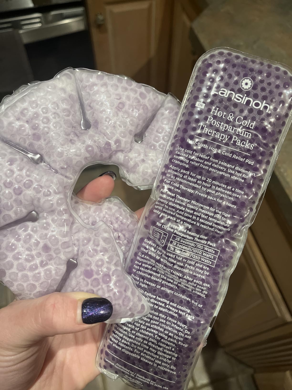 Breast Therapy Pads, Hot Cold Breastfeeding Gel Pads, Breastfeeding Essentials and Postpartum Recovery, Nursing Breast Pads Pain Relief for Mastitis customer photo 2