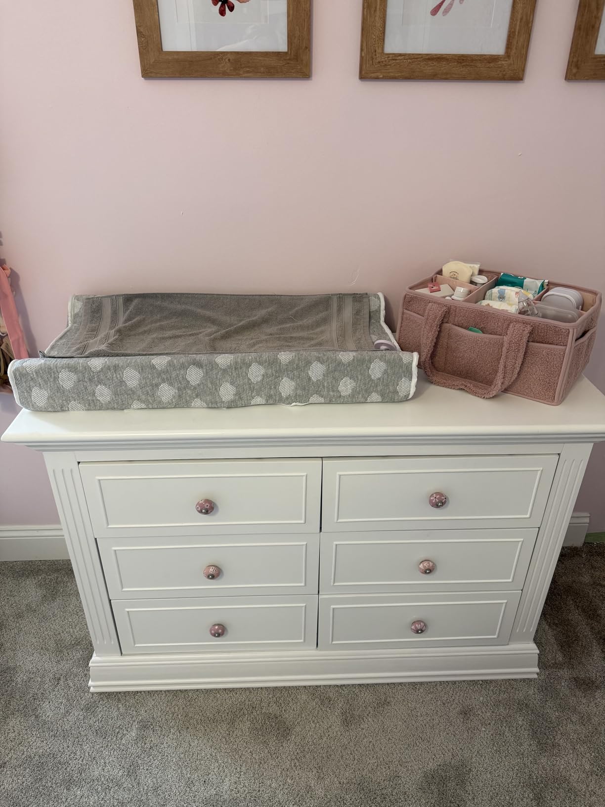 Jool Baby Serenity Soft Changing Pad + Washable Cover, Non-Slip - Fits Standard Changing Tables & Dressers (Cloud Pattern, Gray) customer photo 1