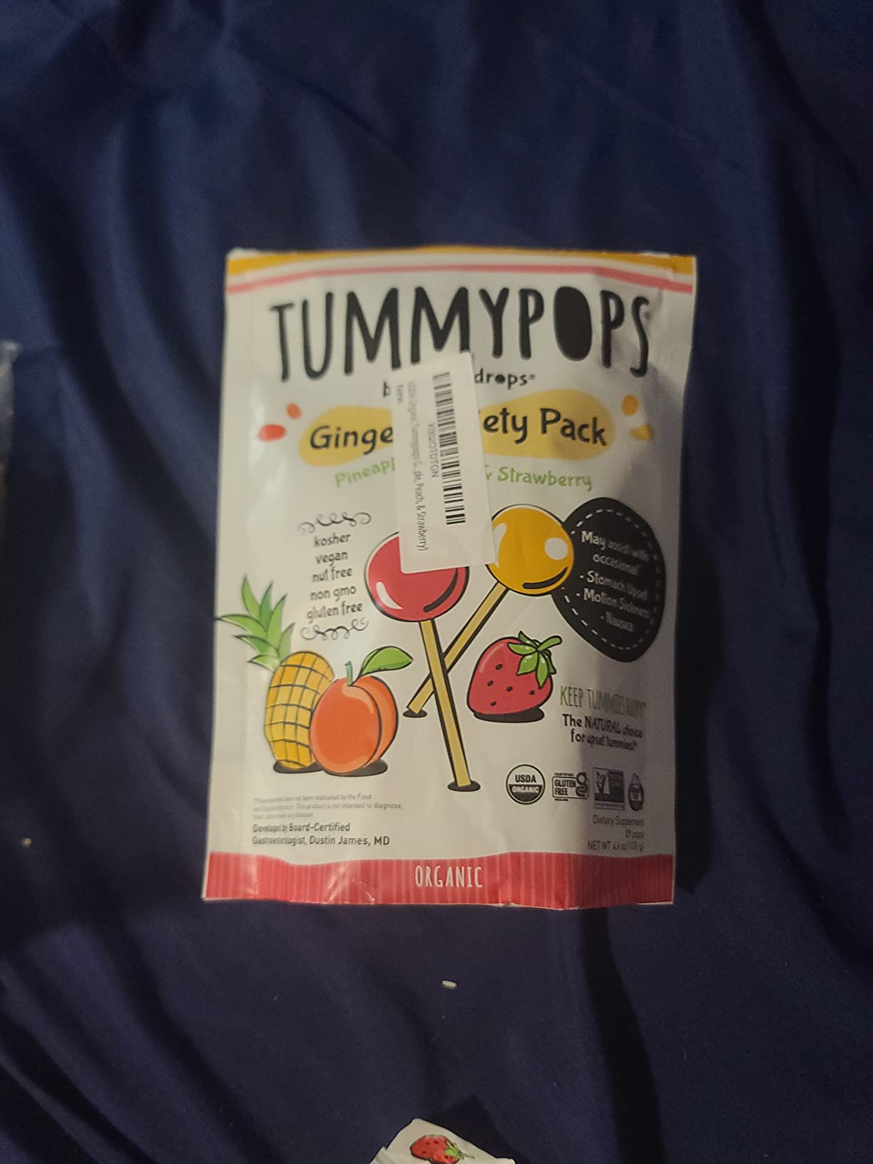 USDA Organic Tummypops Ginger Variety Pack (Pineapple, Peach, & Strawberry) customer photo 1