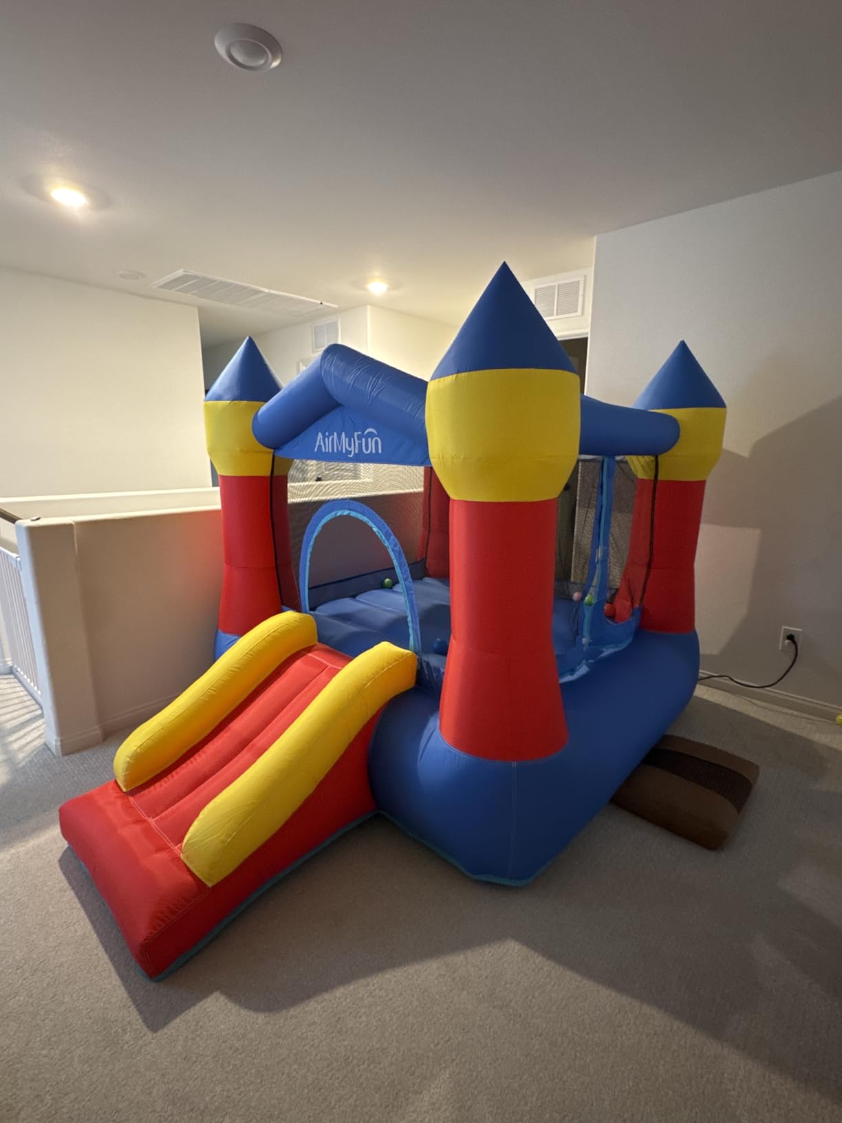 AirMyFun Toddler Bounce House with Blower for Kids 3-8, Inflatable Bouncy Jumping Castle with Slide, Indoor/Outdoor Jump Bouncer House customer photo 1
