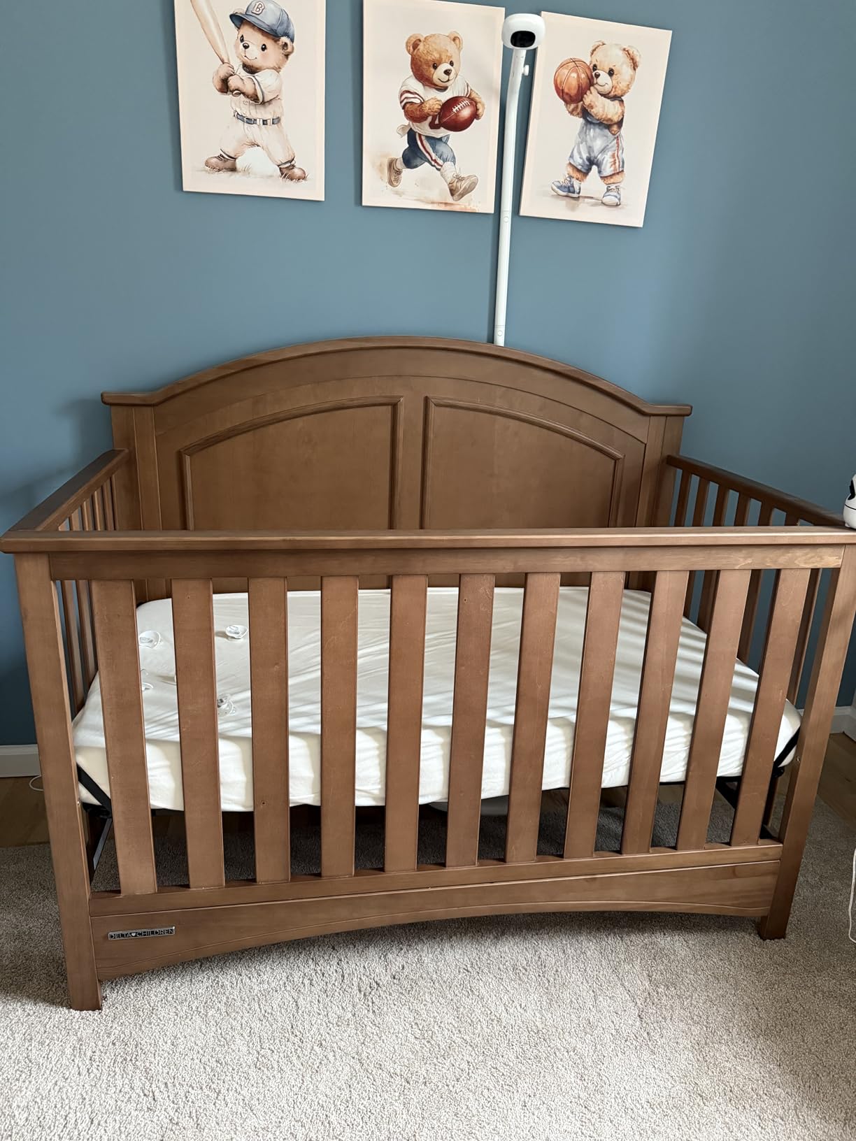 Delta Children Perry 6-in-1 Convertible Crib - Greenguard Gold Certified, Moonstruck Grey customer photo 2