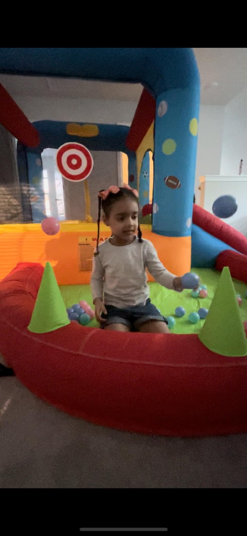 Step4Fun Inflatable Bounce House, Kids Castle Slide Bouncer for Children Jumping Outdoor and Indoor Party, Baby Backyard Water Jumper Toy with Blower, Ball Pit Pool customer photo 2