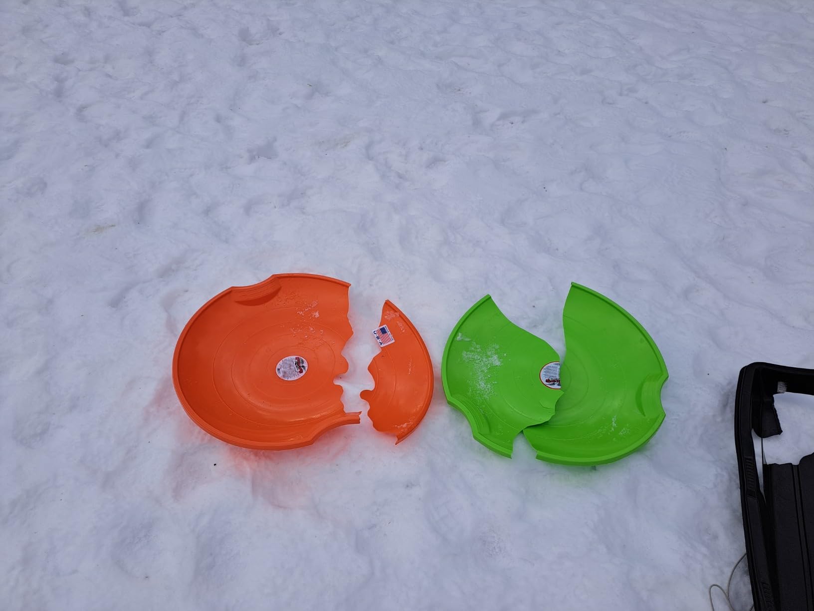 Flexible Flyer Flying Saucer Snow Sleds - 3 Pack of Durable 26