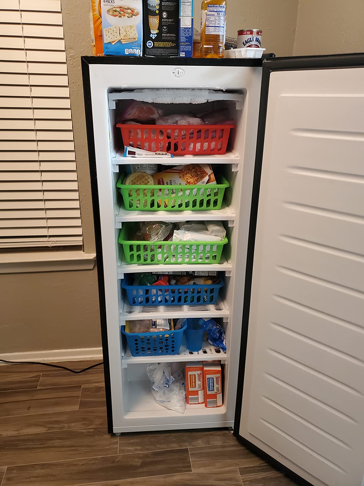 Frigidaire Upright Freezer, 6.5 cu. ft., Deep Freeze, Vinyl Coated Metal with Wire Shelving, Compact for Kitchen, RV, Dorm, Cabin, and Trailer, Platinum Design Series, Silver customer photo 1