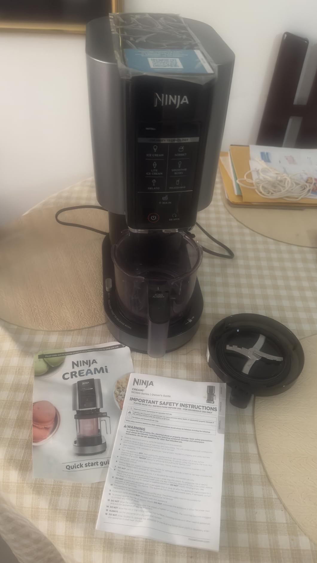 Ninja CREAMi Ice Cream Maker NC301 | 7-in-1 - Ice Cream, Gelato, Sorbet, Milkshakes, Mix-ins, Smoothie Bowls & More | Includes (2) Pint Containers & Lids | Compact Size, Perfect for Kids | Silver customer photo 2