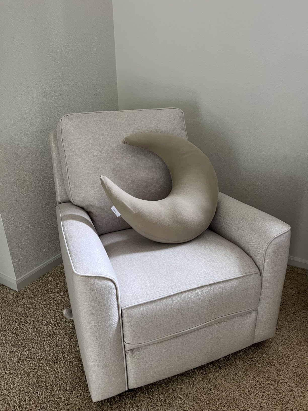 snuggle me Organic Nursing Pillow (New 2025 Design) | Bottle & Breastfeeding Pillow with Organic Cotton Cover & Fiberfill, Machine Washable Feeding Pillow, Newborn Essentials Must Haves (Natural) - v2 customer photo 1