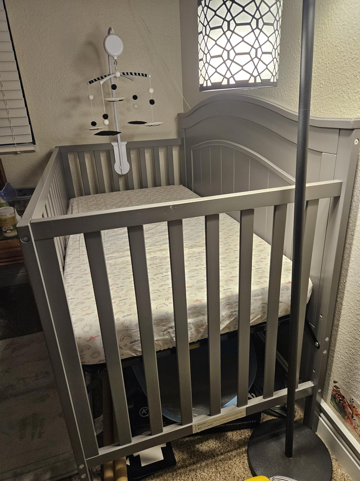 Oxford Baby North Bay 4-in-1 Convertible Crib, Espresso Brown, GreenGuard Gold Certified customer photo 1