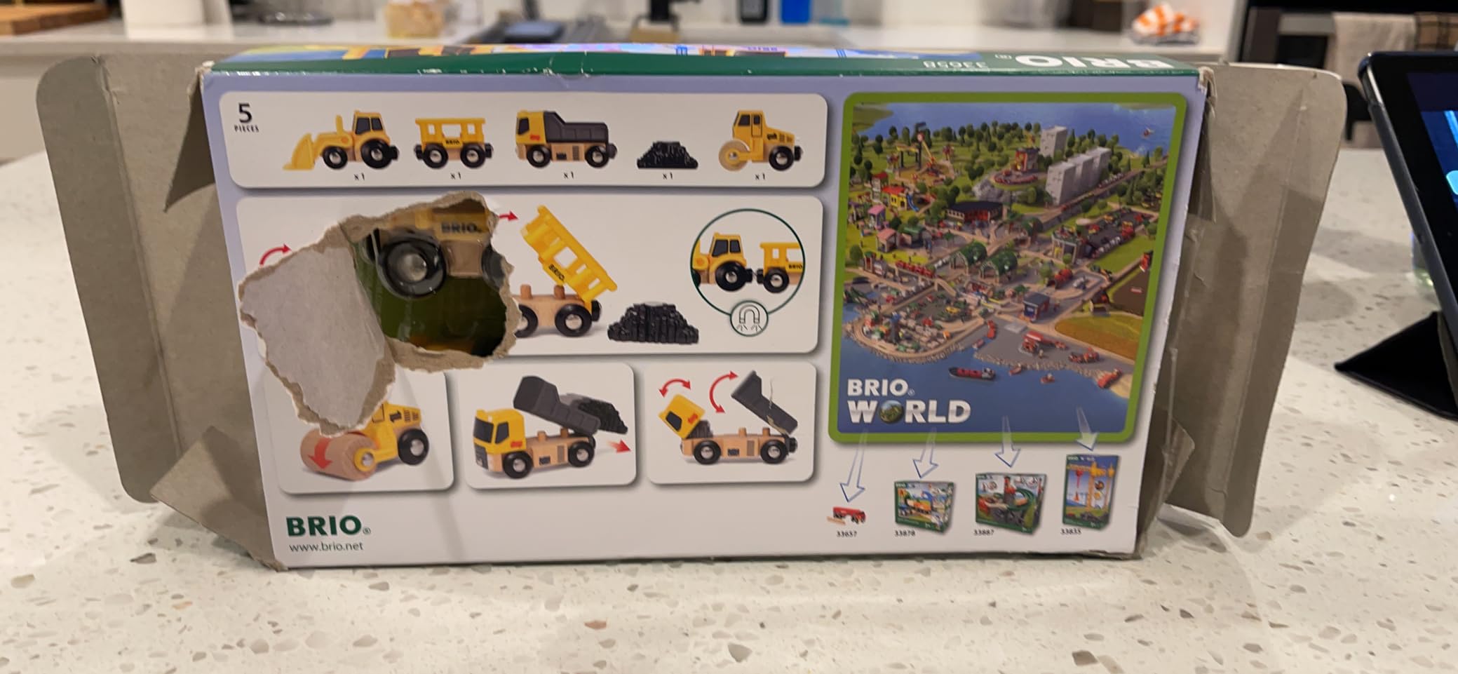 BRIO Construction Vehicles - Premium Wooden Toy Train Set customer photo 2