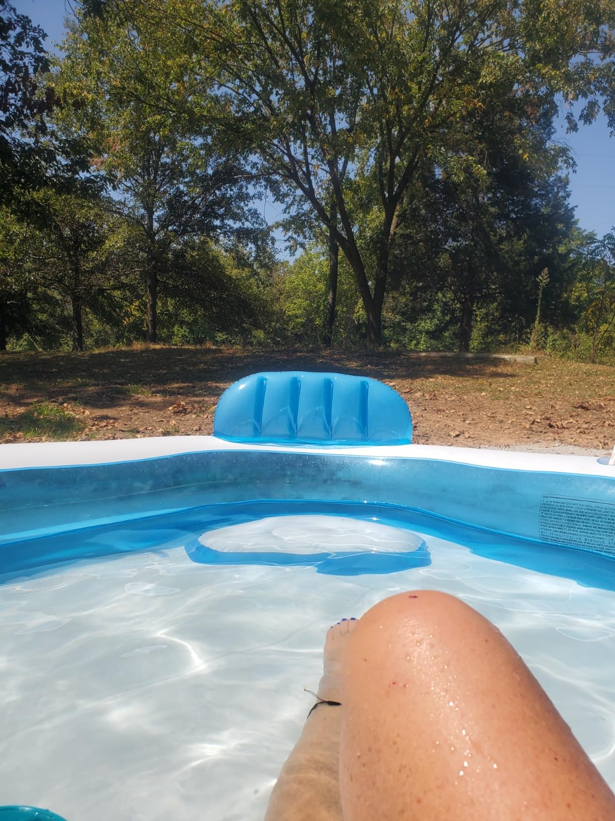 Doukedge Family Swimming Pool, Inflatable Large Swim Center with 4 Built-in Seats - 90