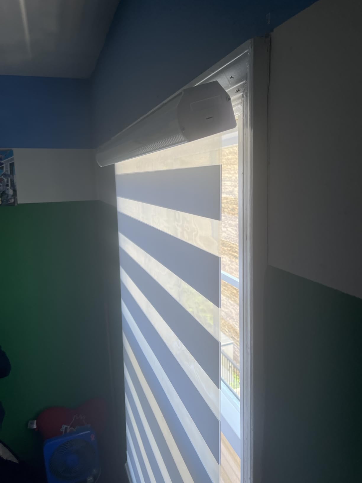 Persilux Cordless Zebra Blinds for Windows Free-Stop Roller Windows Shades (24