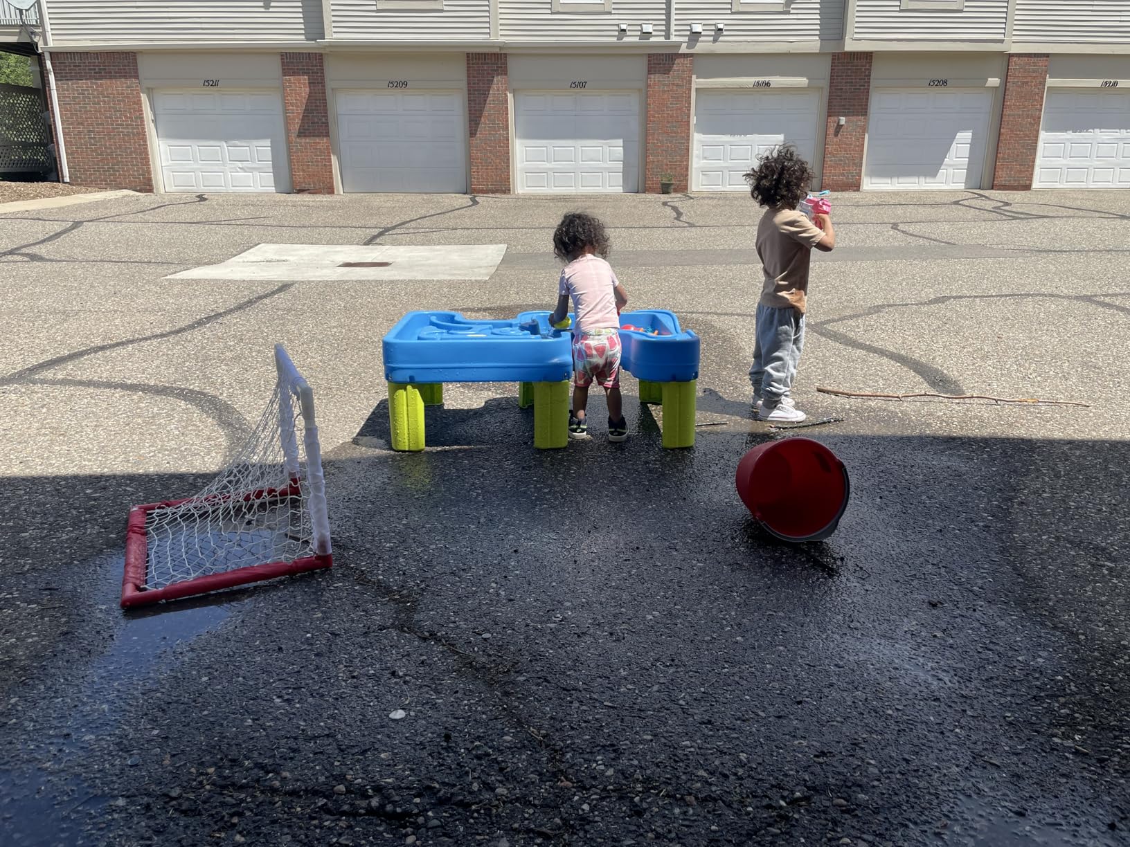 Simplay3 Big River and Roads Water Play Table, Outdoor Activity Table with Track Toys for Toddlers and Kids, 9 Accessories Included, Made in USA customer photo 2